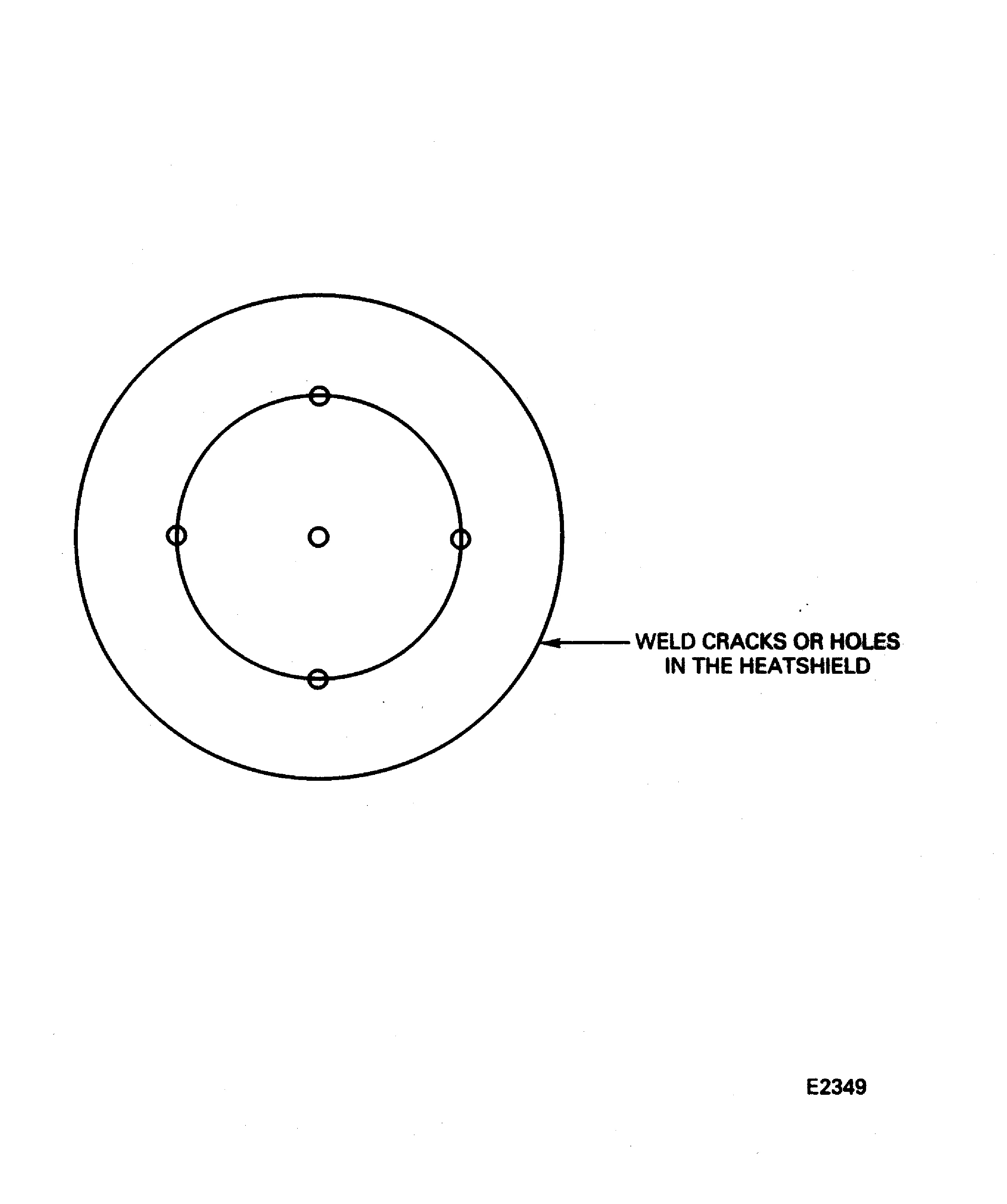 Weld repair the No. 5 bearing heatshield