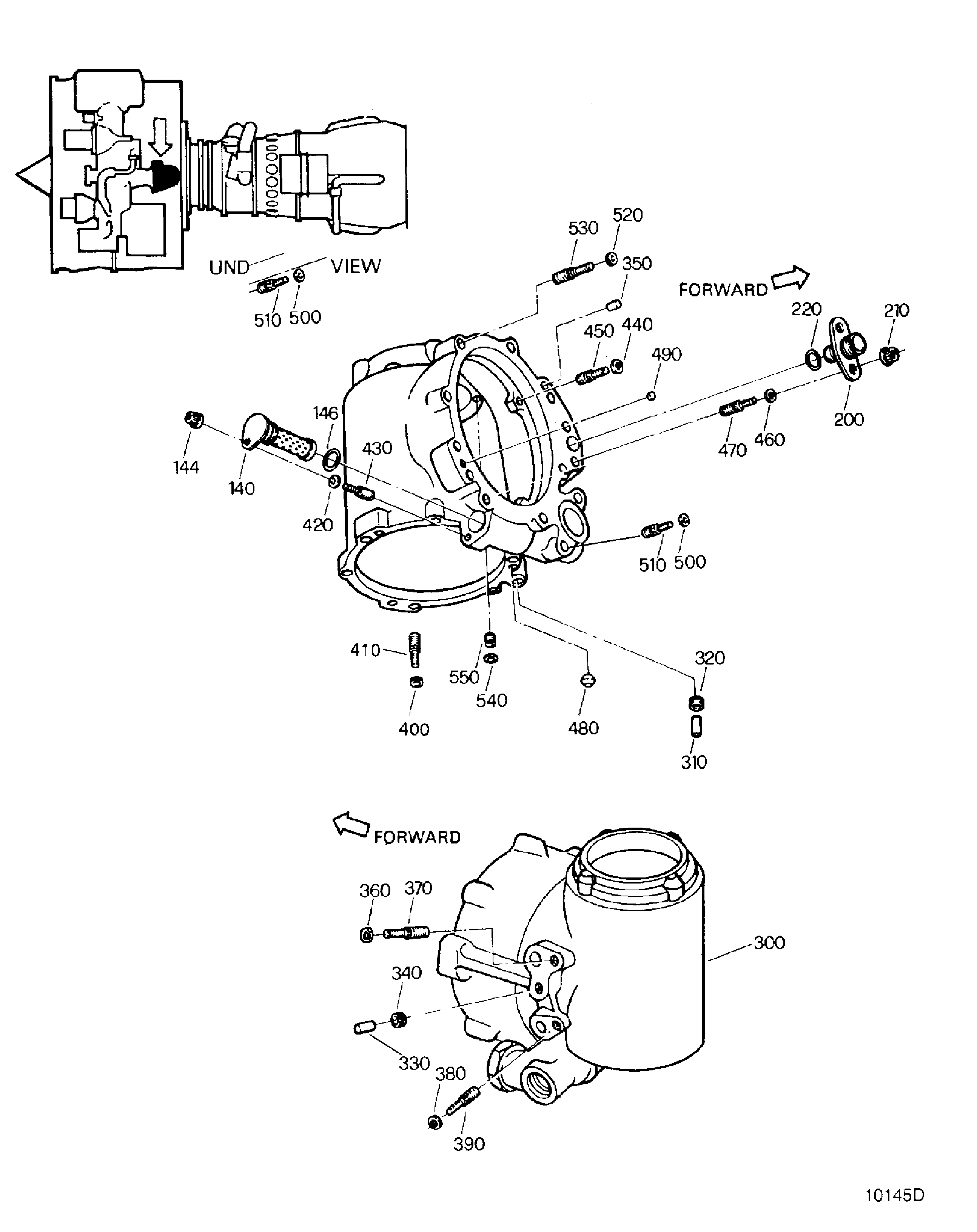 ENGINE-ANGLE GEARBOX CASE