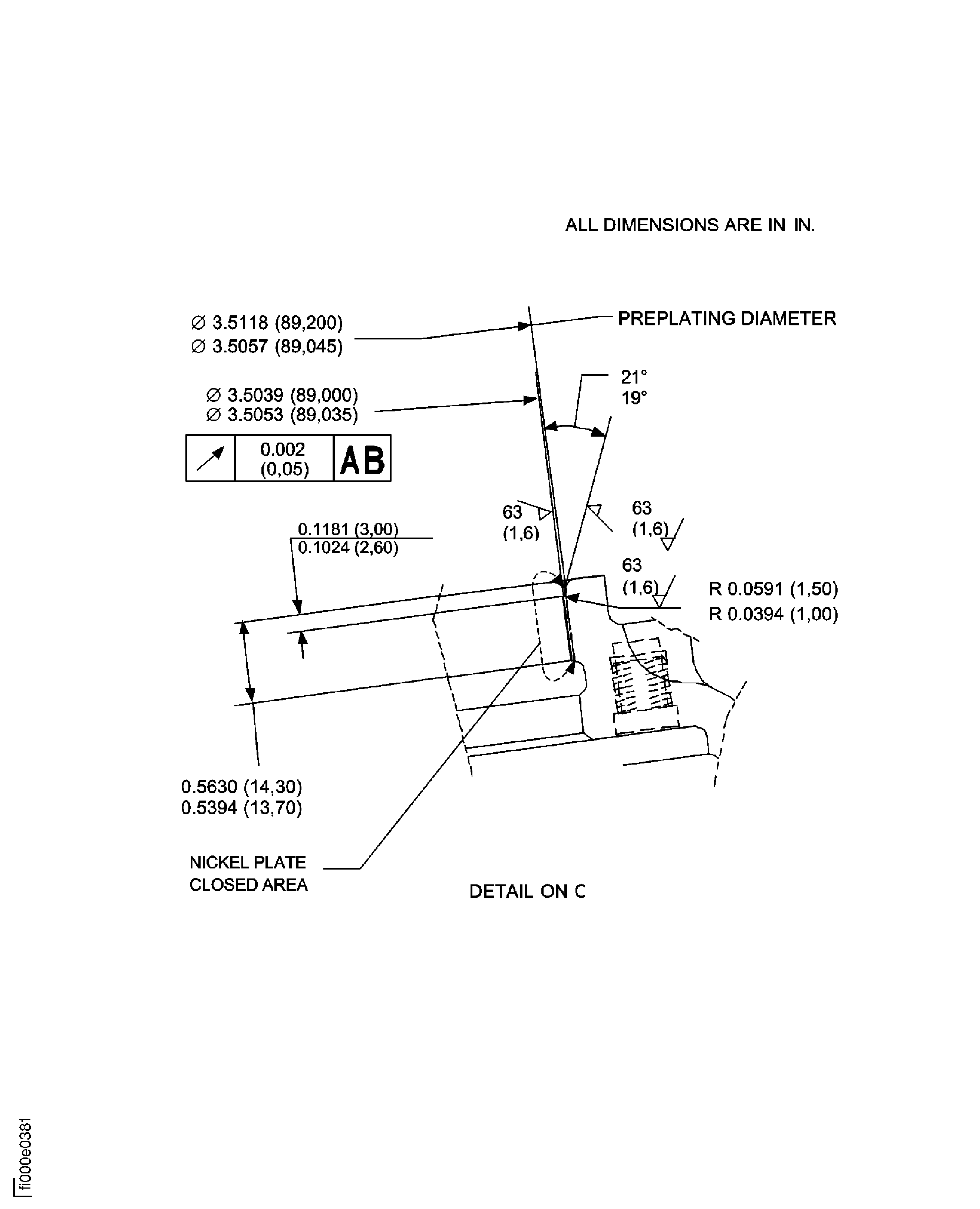 Repair details and dimensions