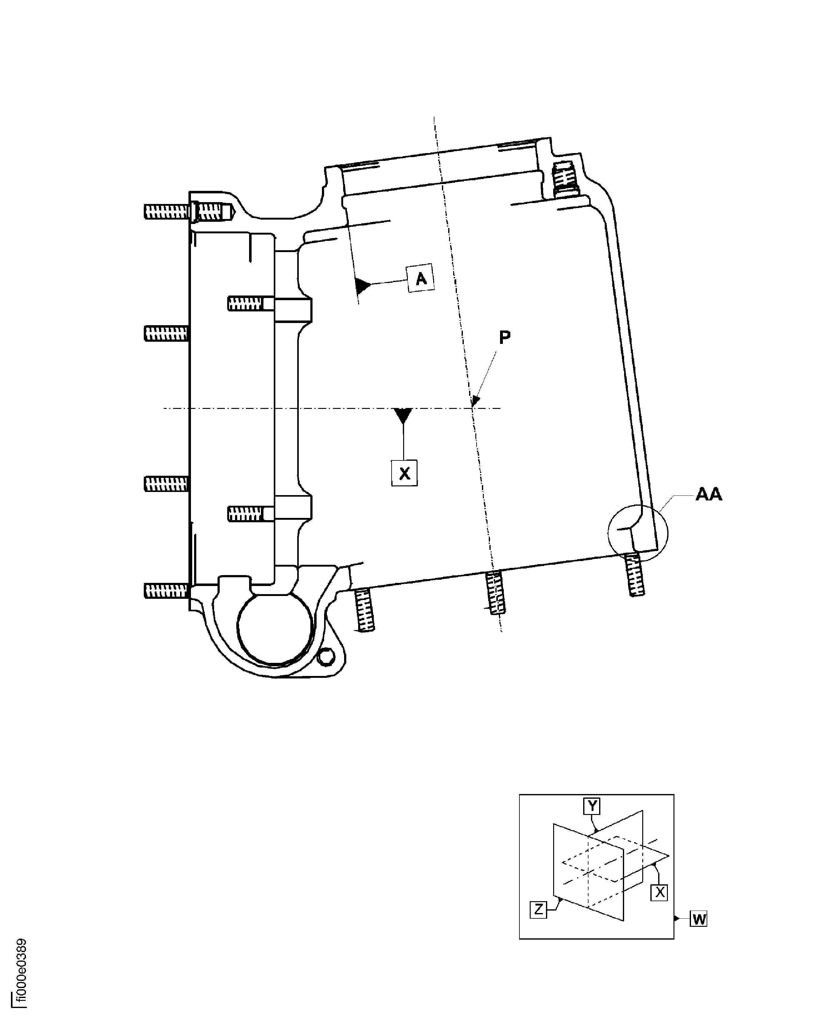 Nickel plate the radial gearbox support seat diameter