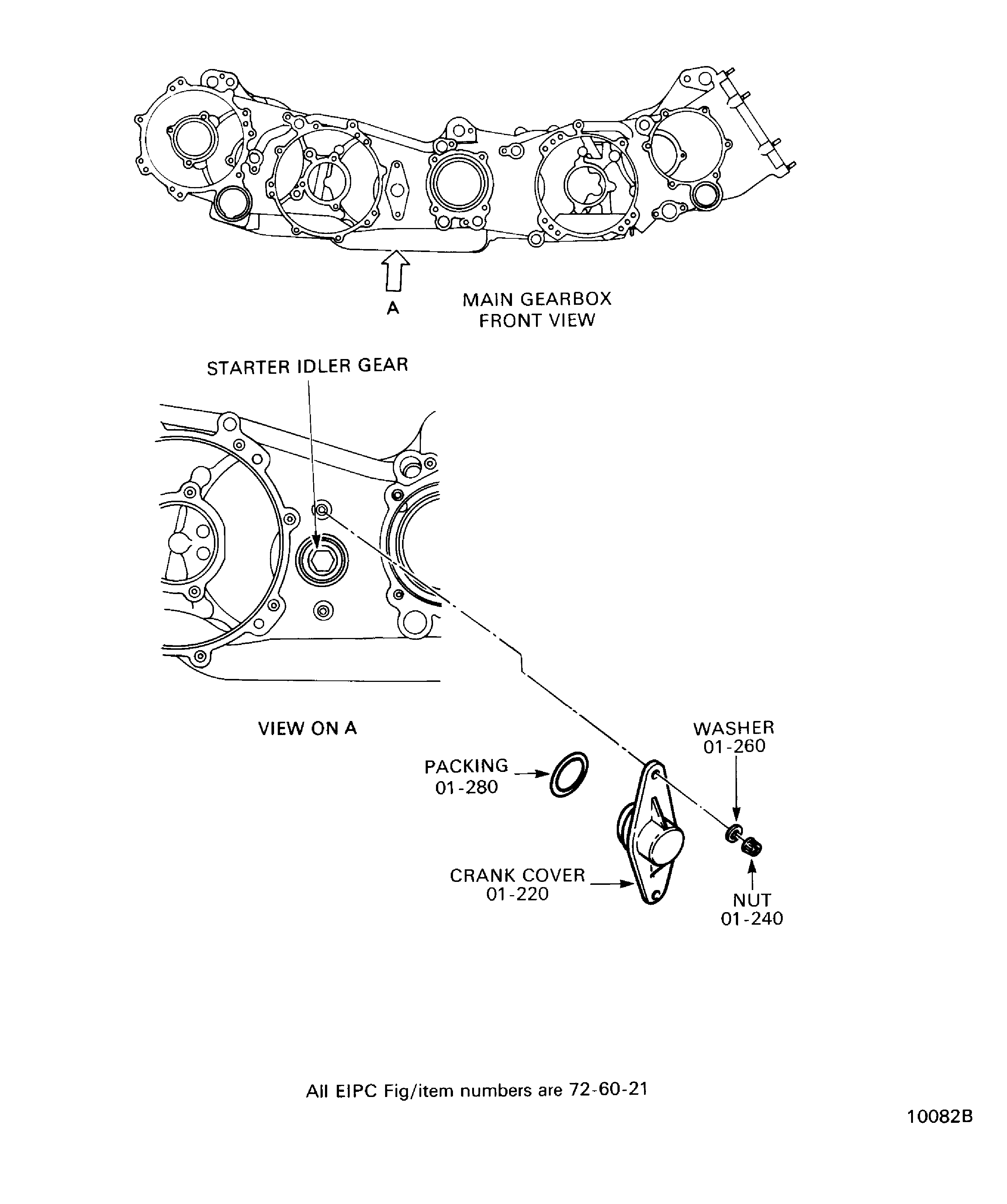 Removal/installation of the crank cover