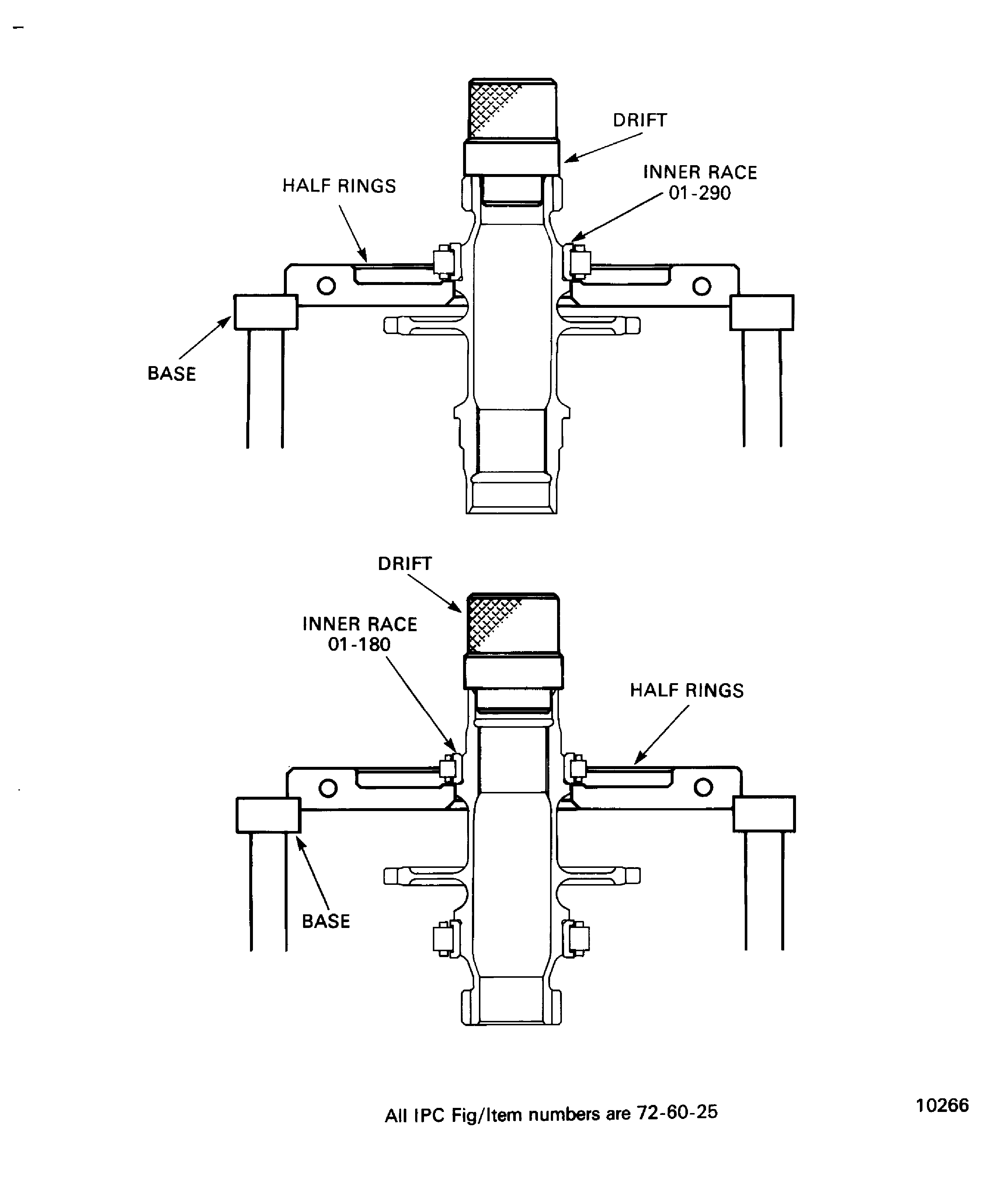 Remove the inner races of the roller bearings from the gearshaft