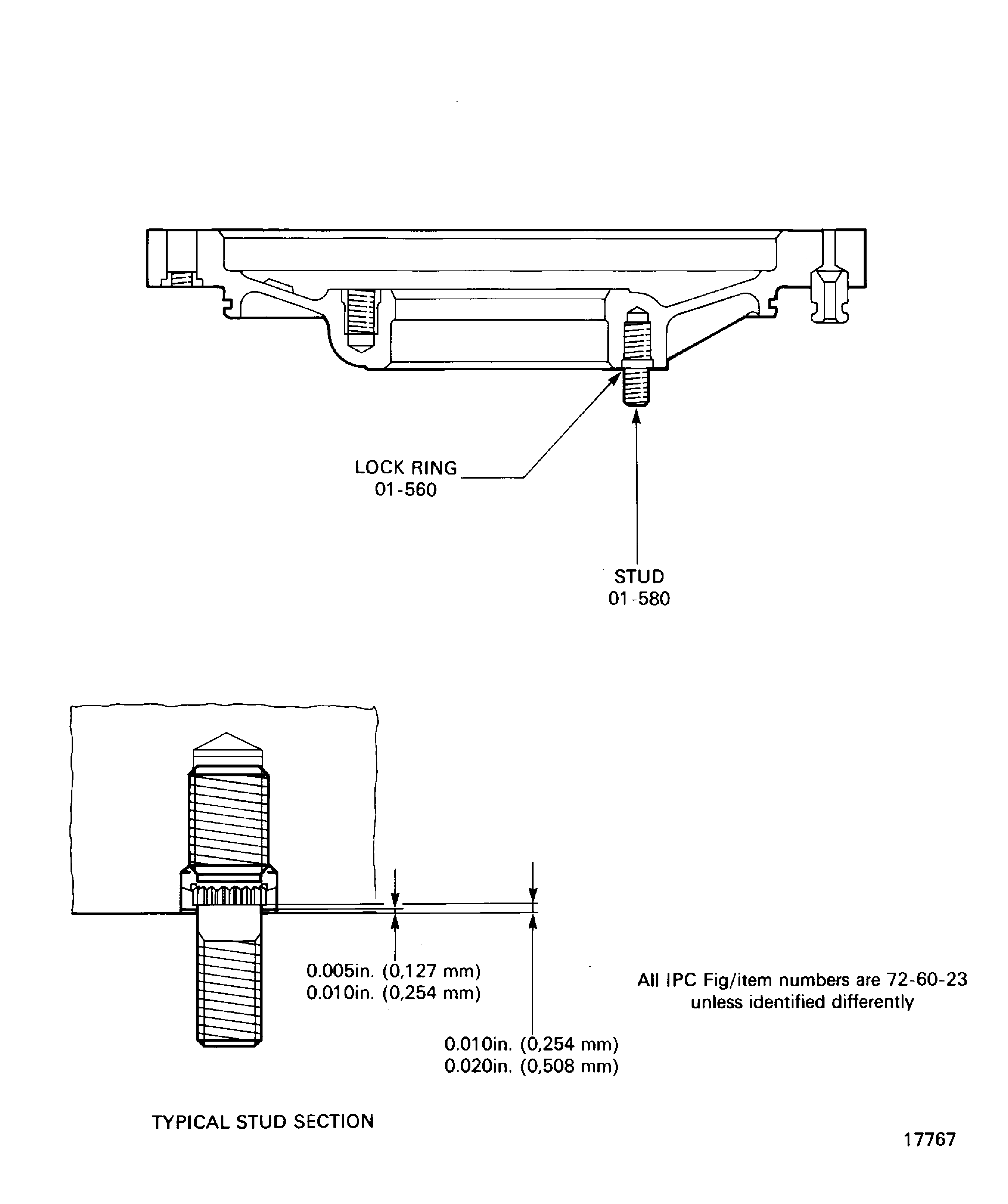 Repair details and dimensions