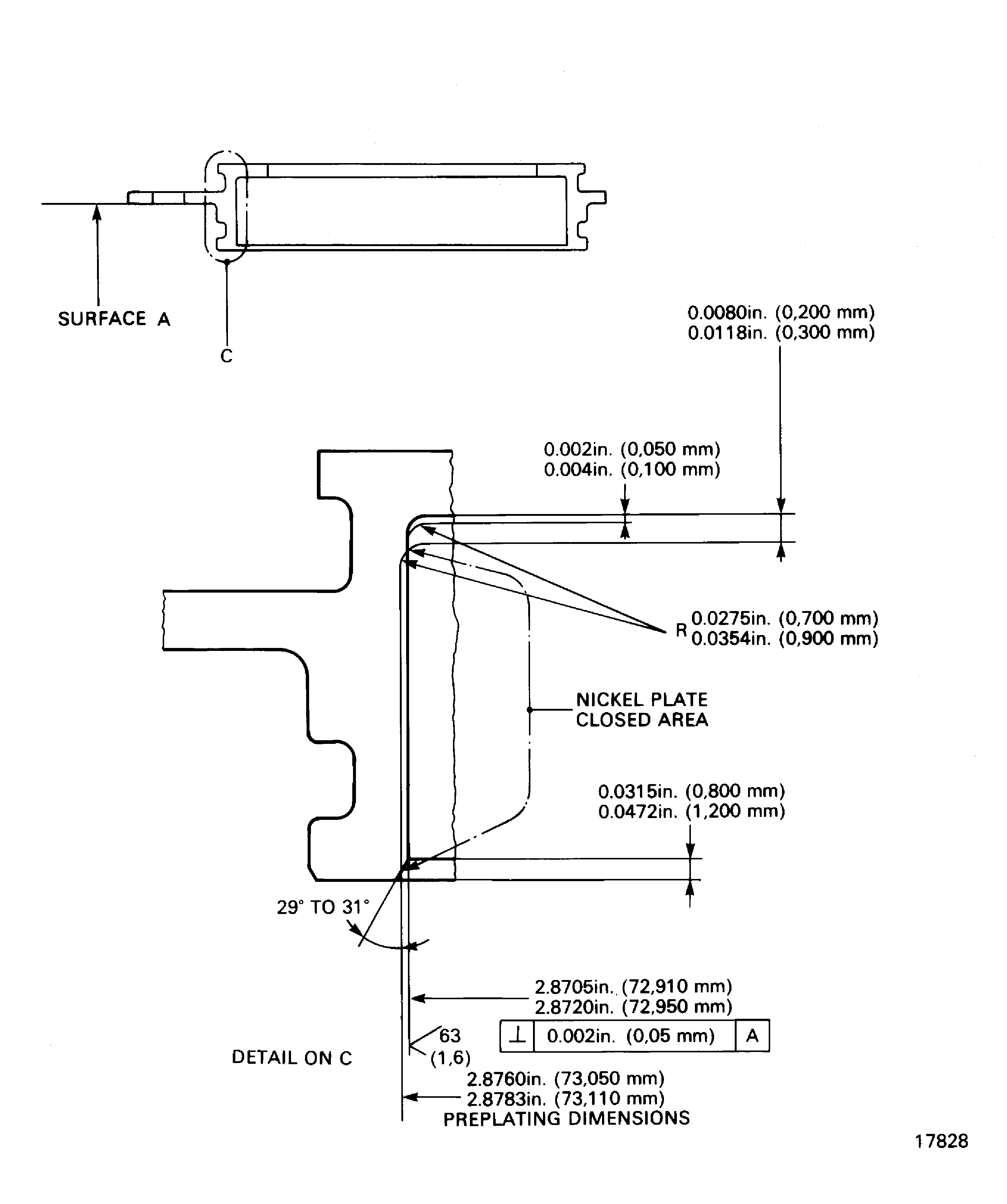 Repair details and dimension