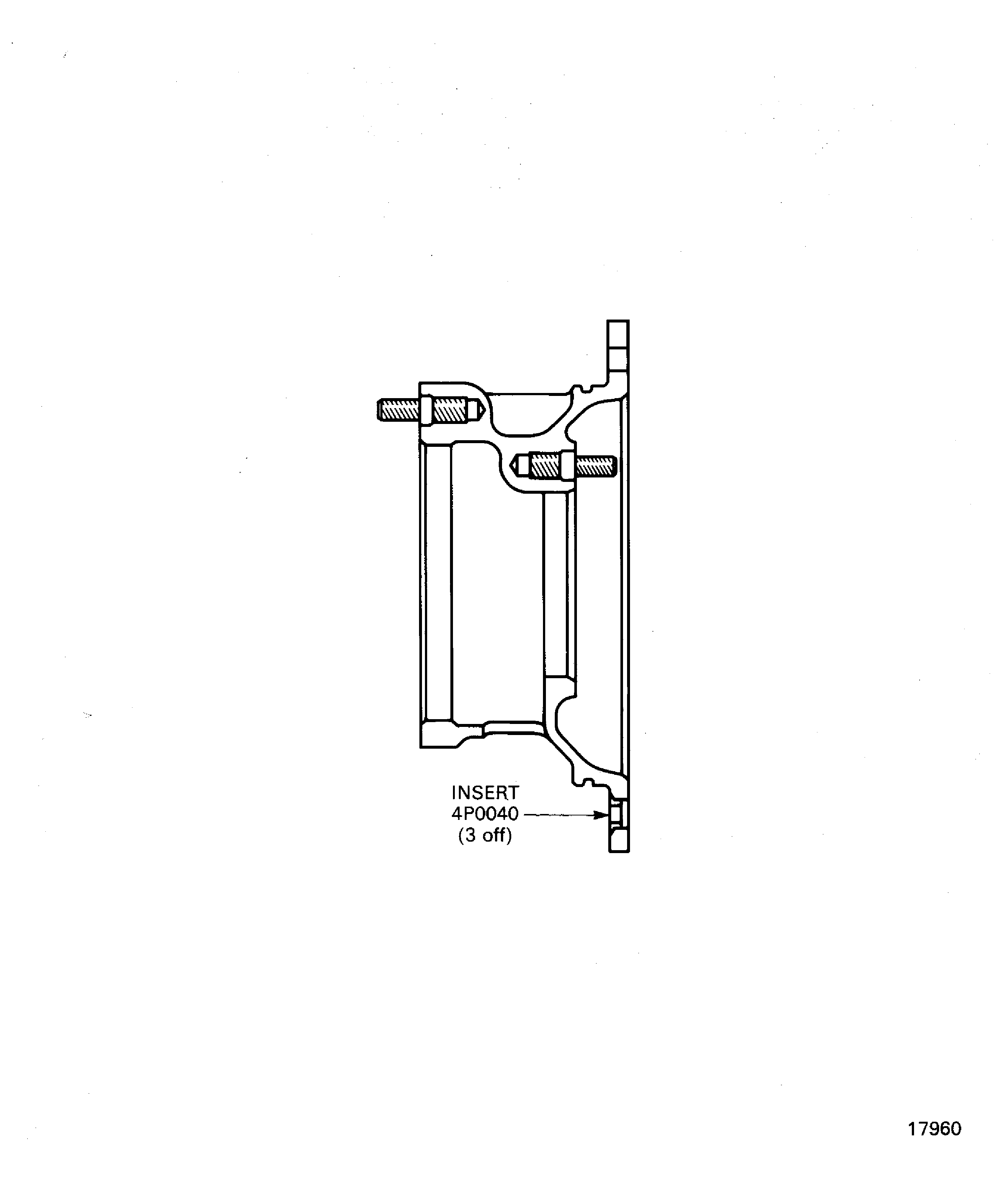 Replace the inserts in the radial gearshaft support