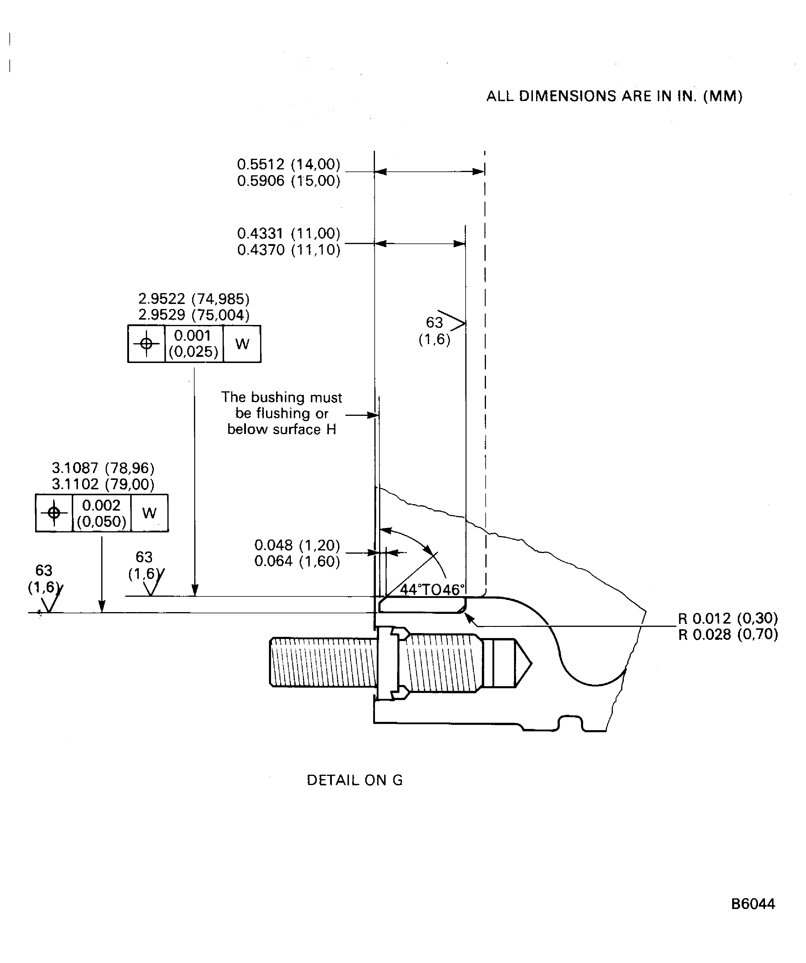 Repair The Bearing Bore And Flanged Bushing In PMA Drive Housing