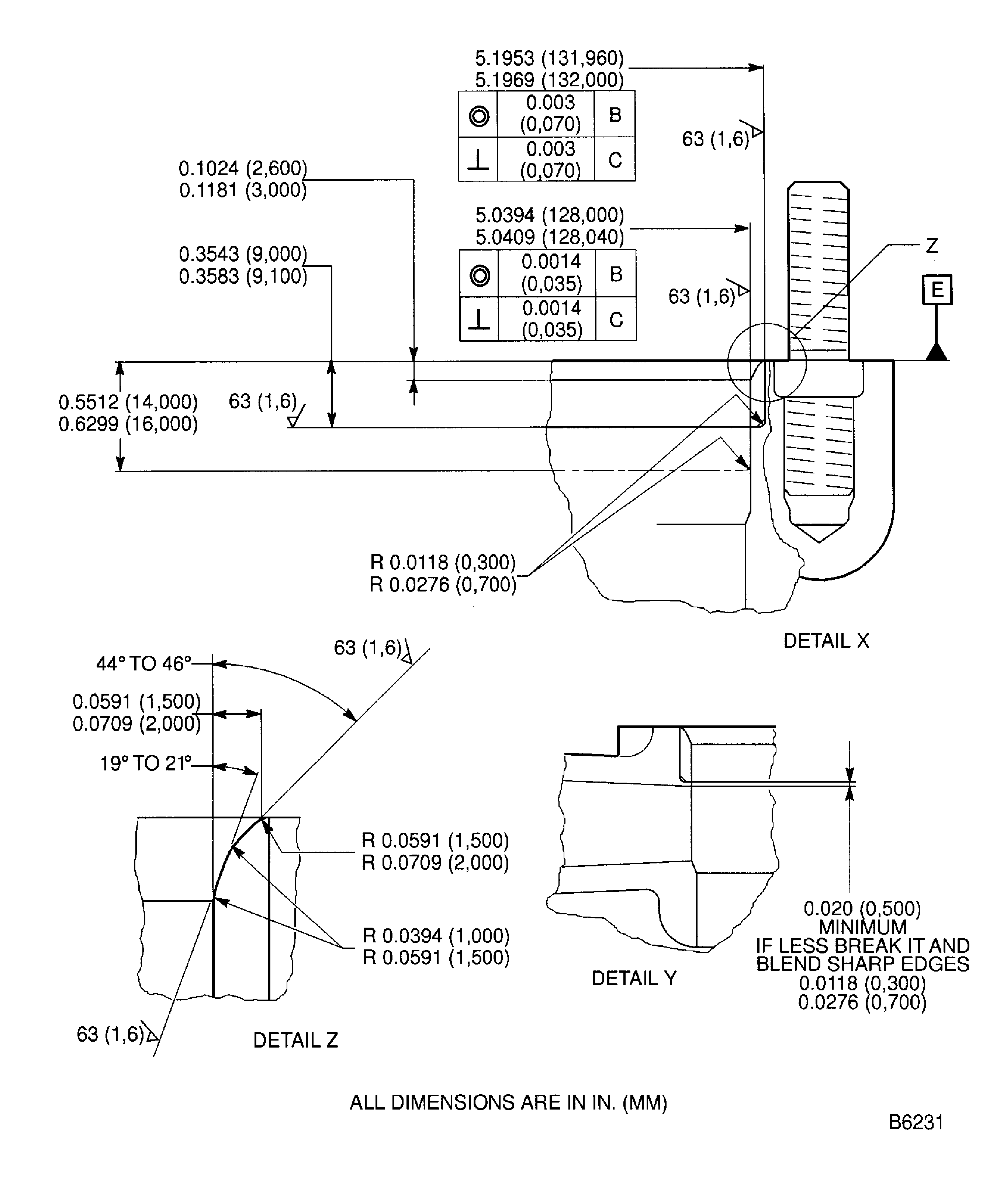 Repair Details And Dimensions