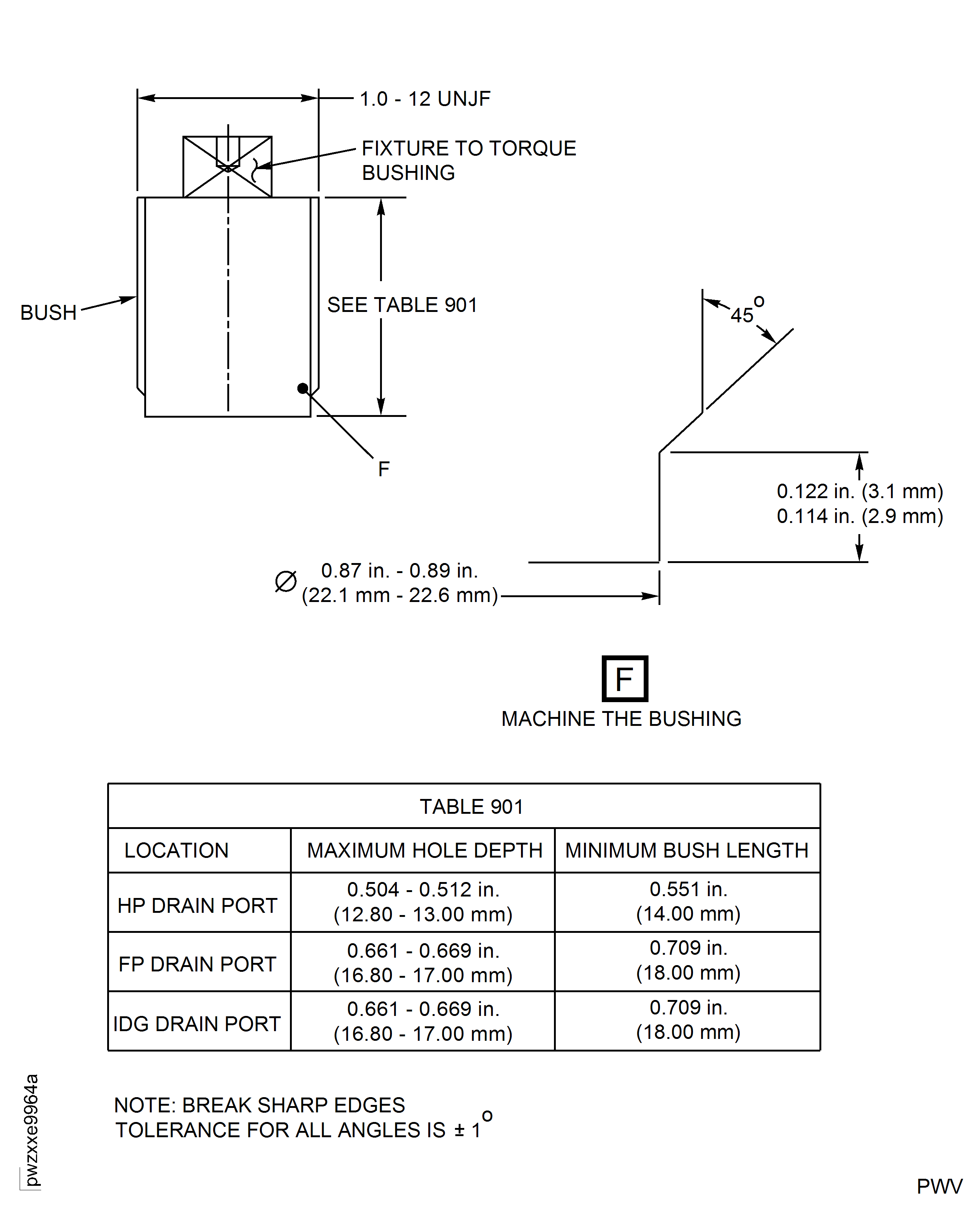 Main Gearbox Casing - Repair Location(s)