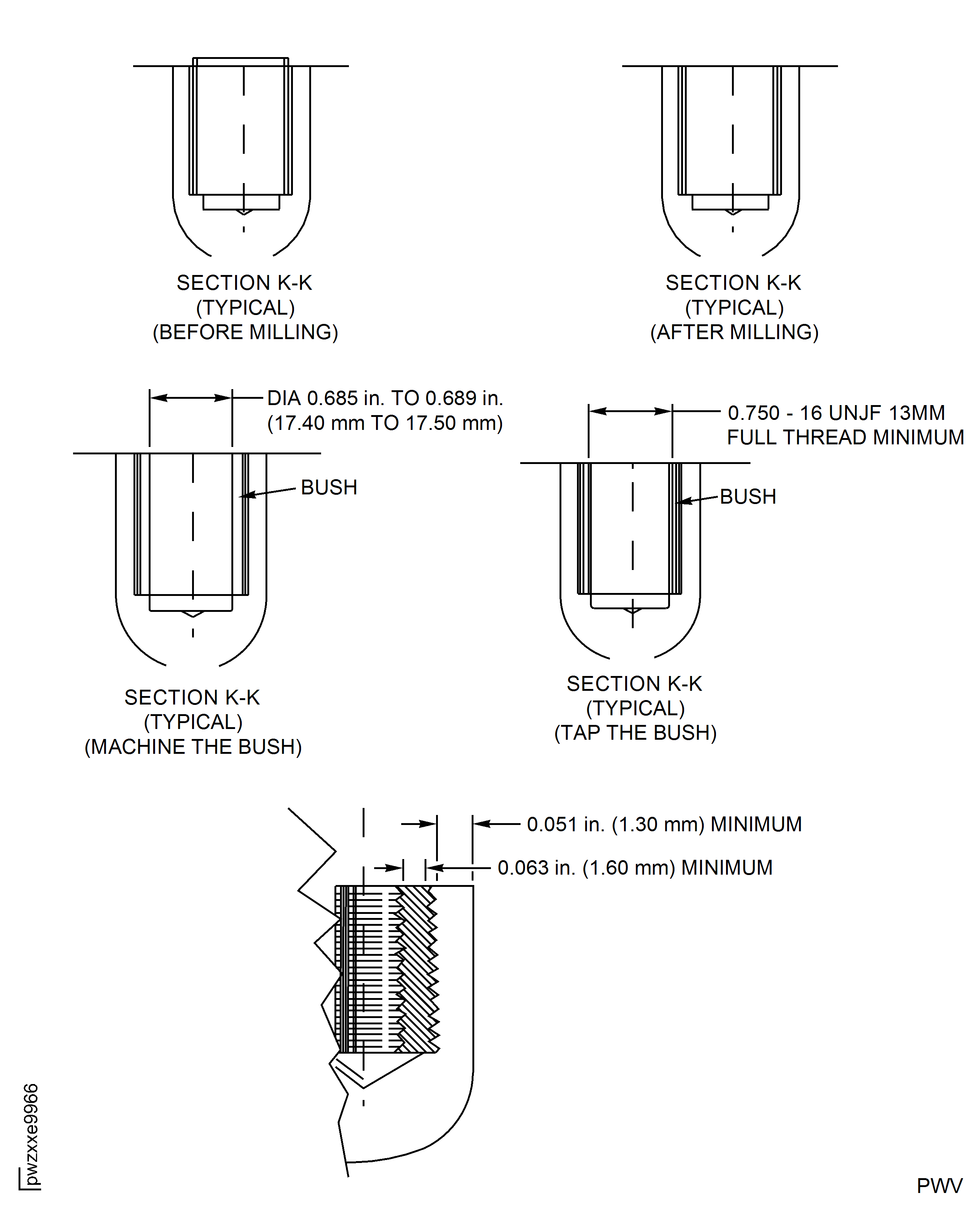 Main Gearbox Casing - Repair Location(s)
