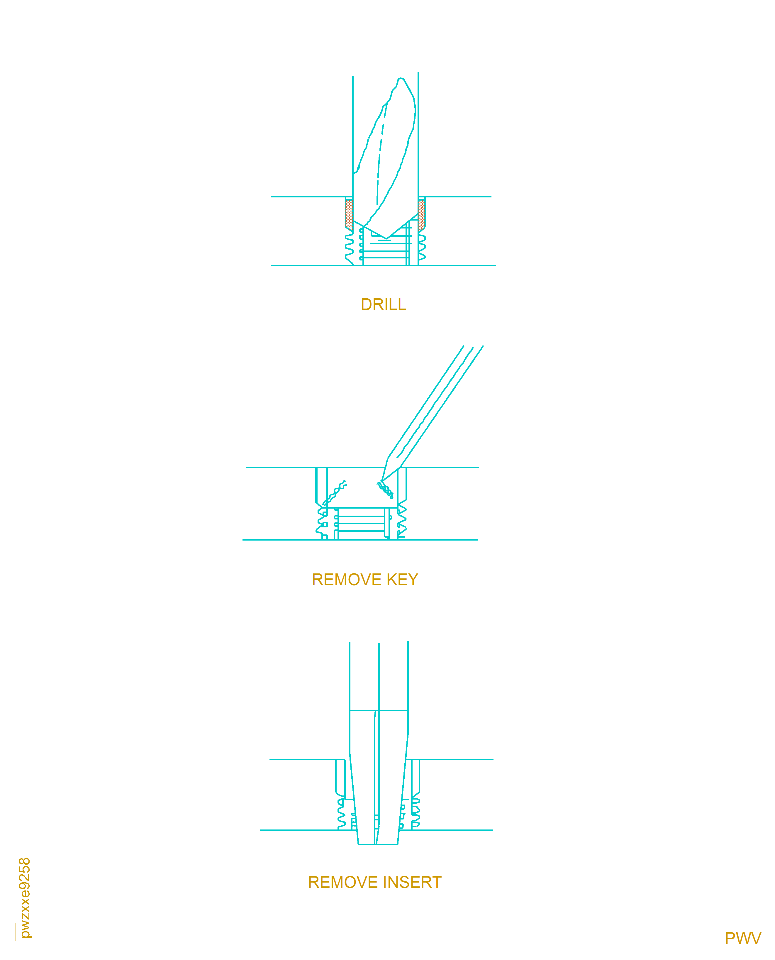 Replace damaged or loose inserts