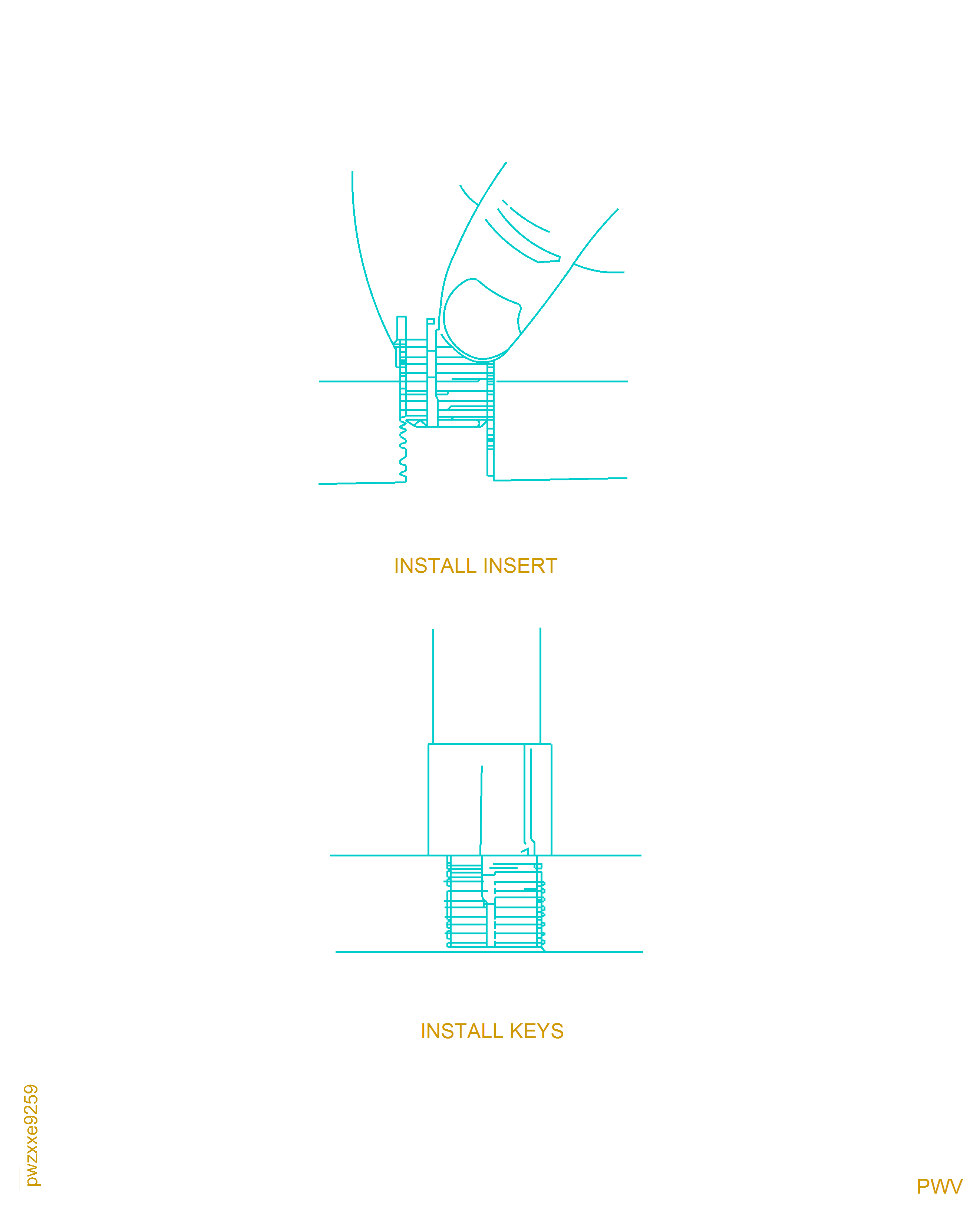 Replace damaged or loose inserts