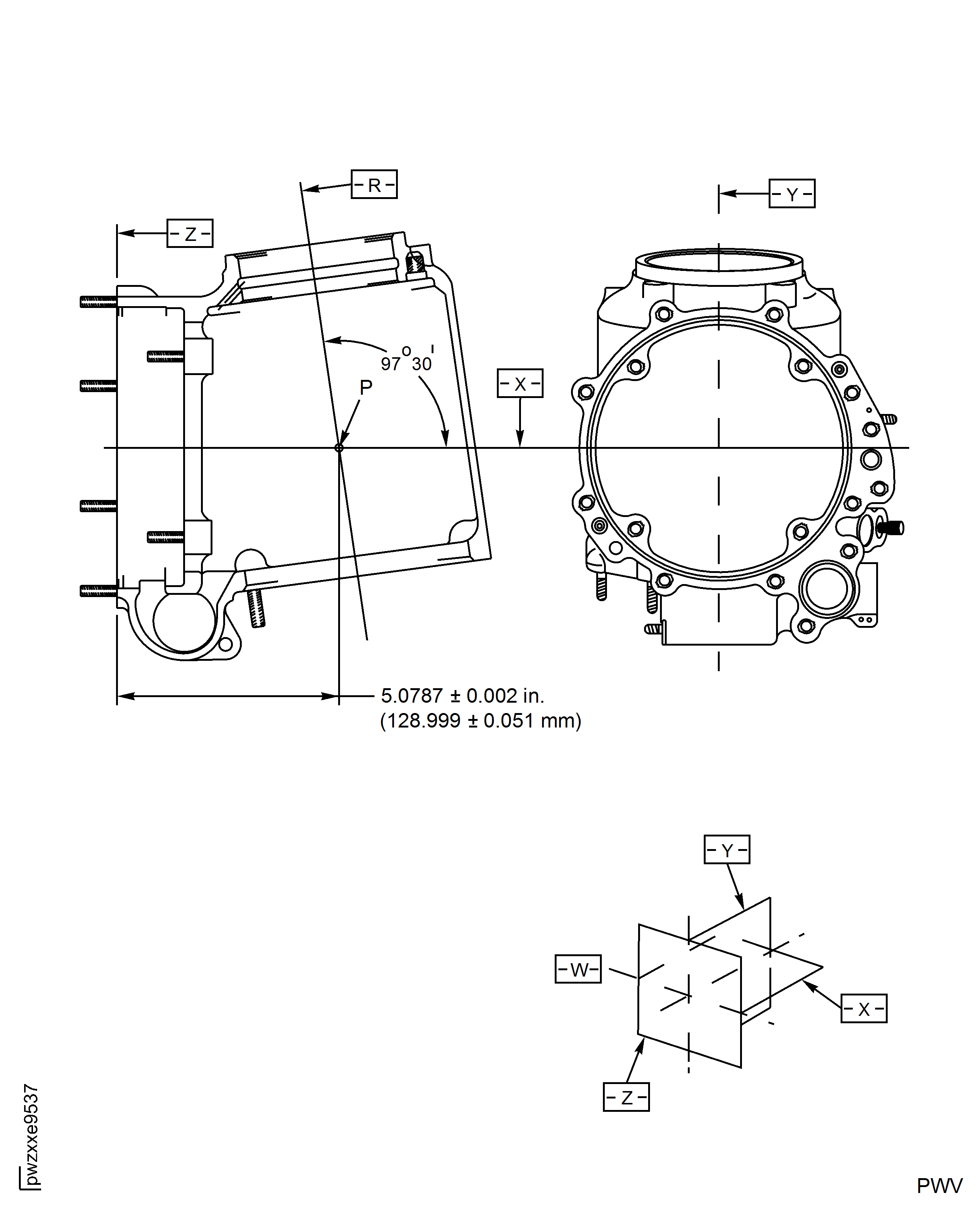 Locations - Angle Gearbox Casing W-System