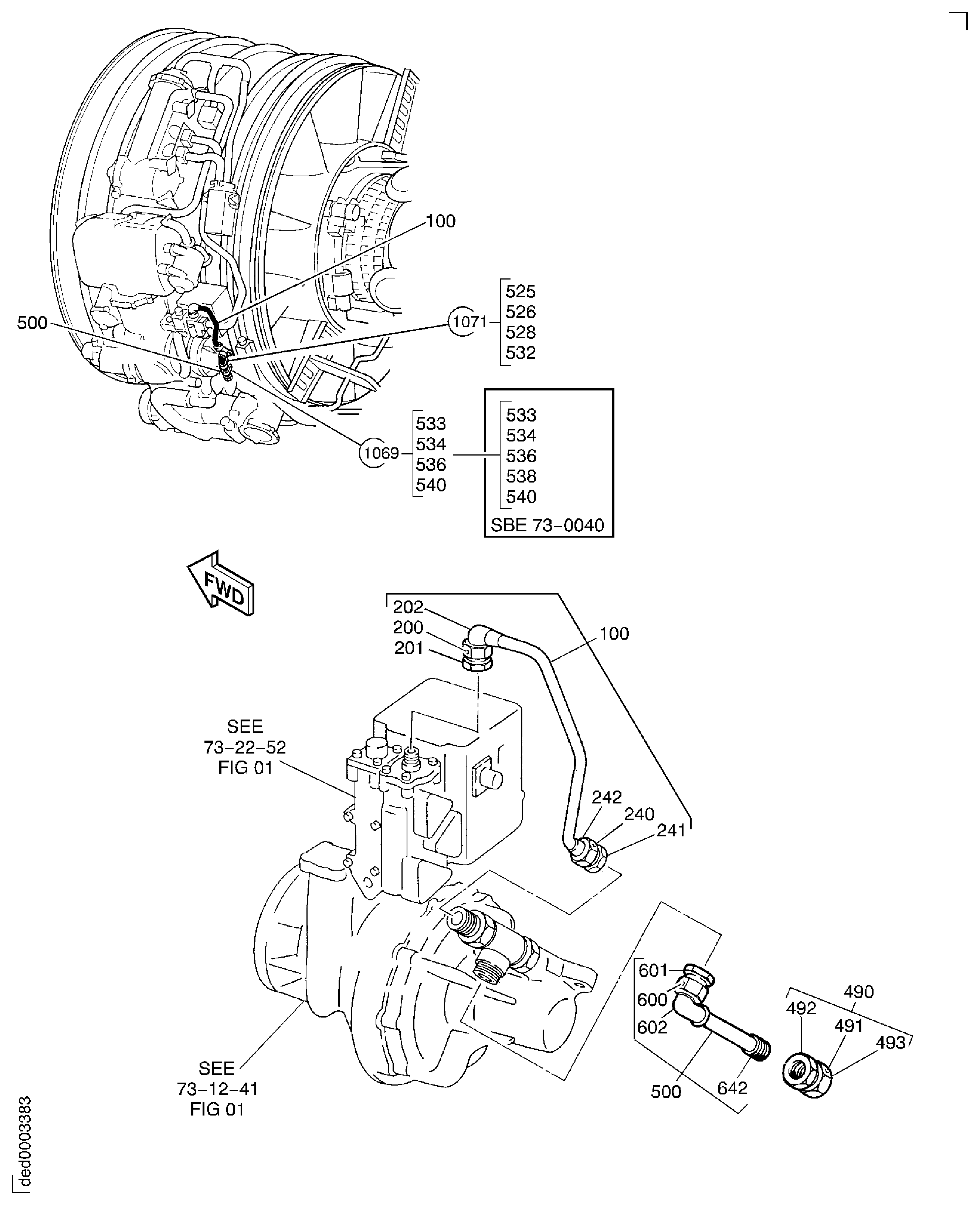 FUEL TUBES ENGINE