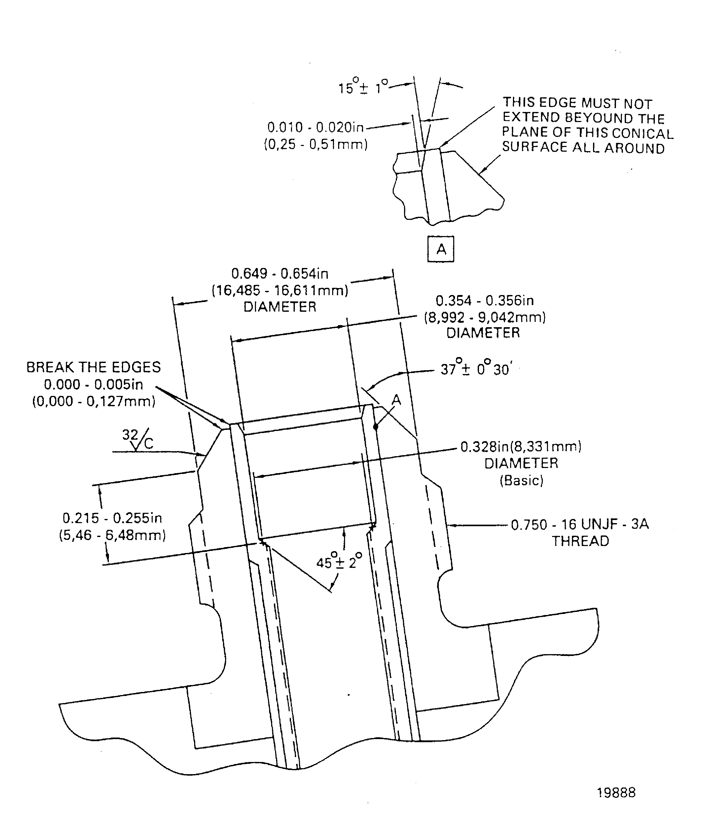 Repair the conical seat of the fuel inlet fitting