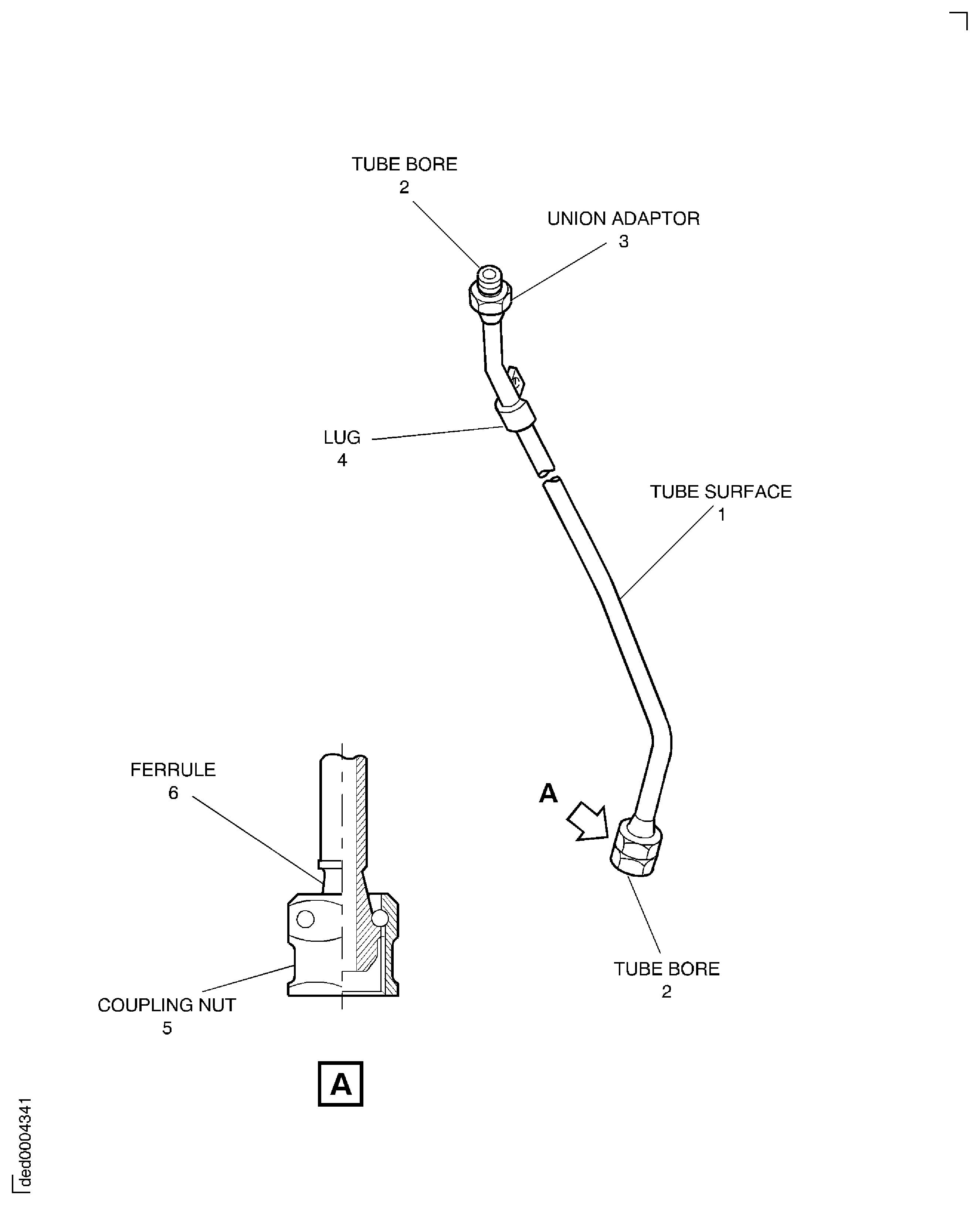 Locations On The Eec To P4.9 Air Tube Assembly