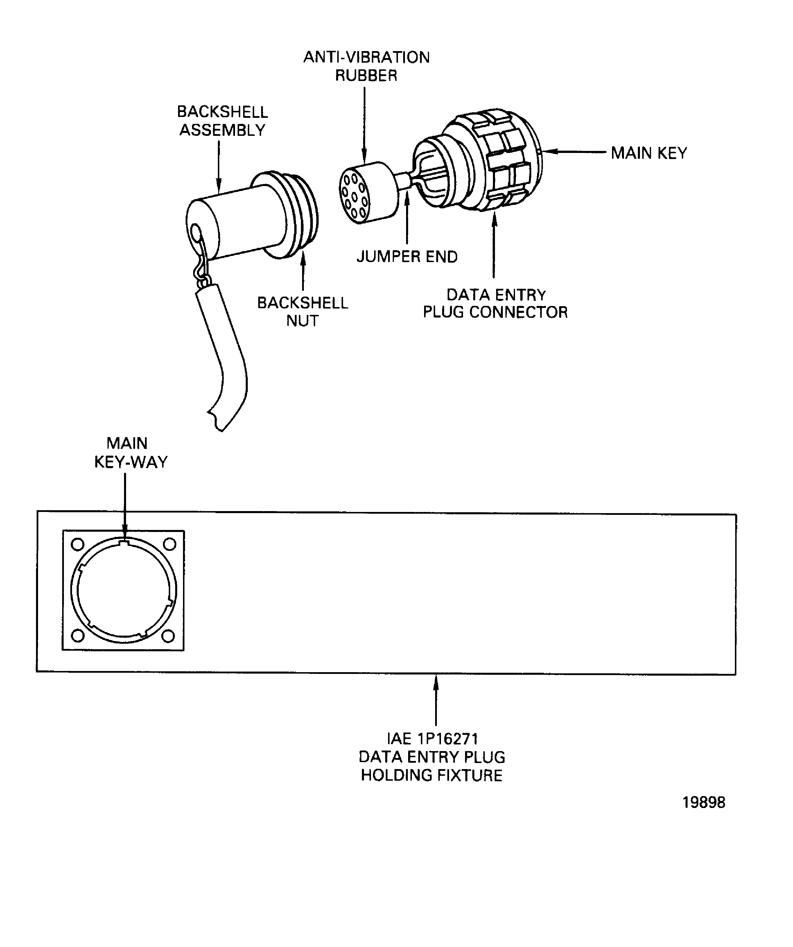 Disassemble The Data Entry Plug Assembly