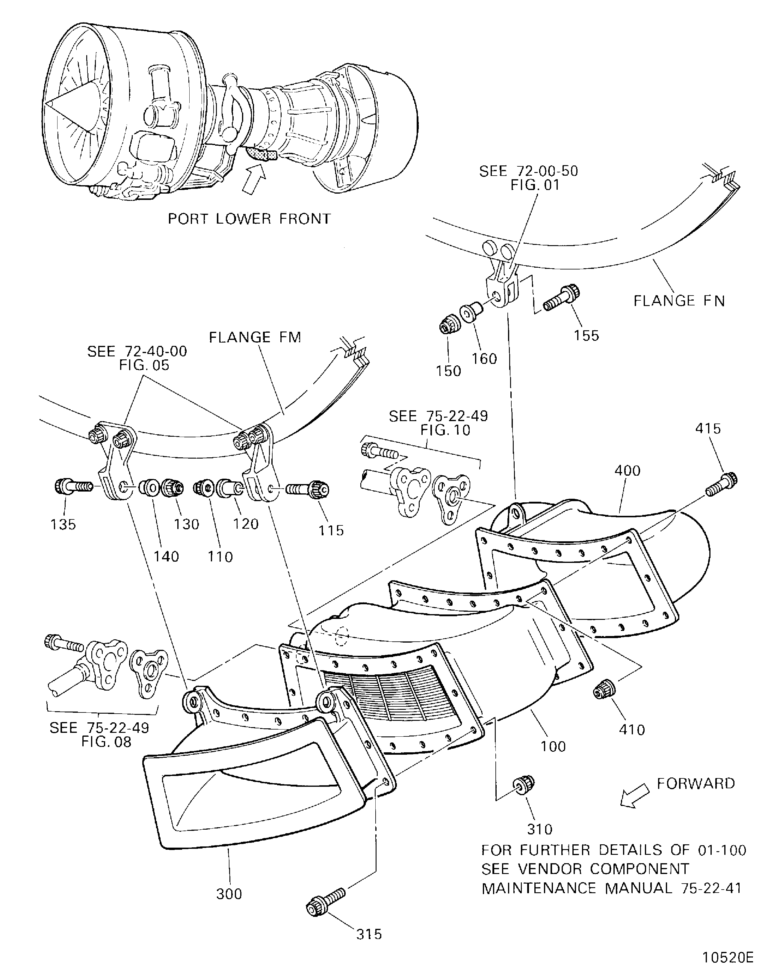 NO.4 BEARING COMPARTMENT AIR COOLER
