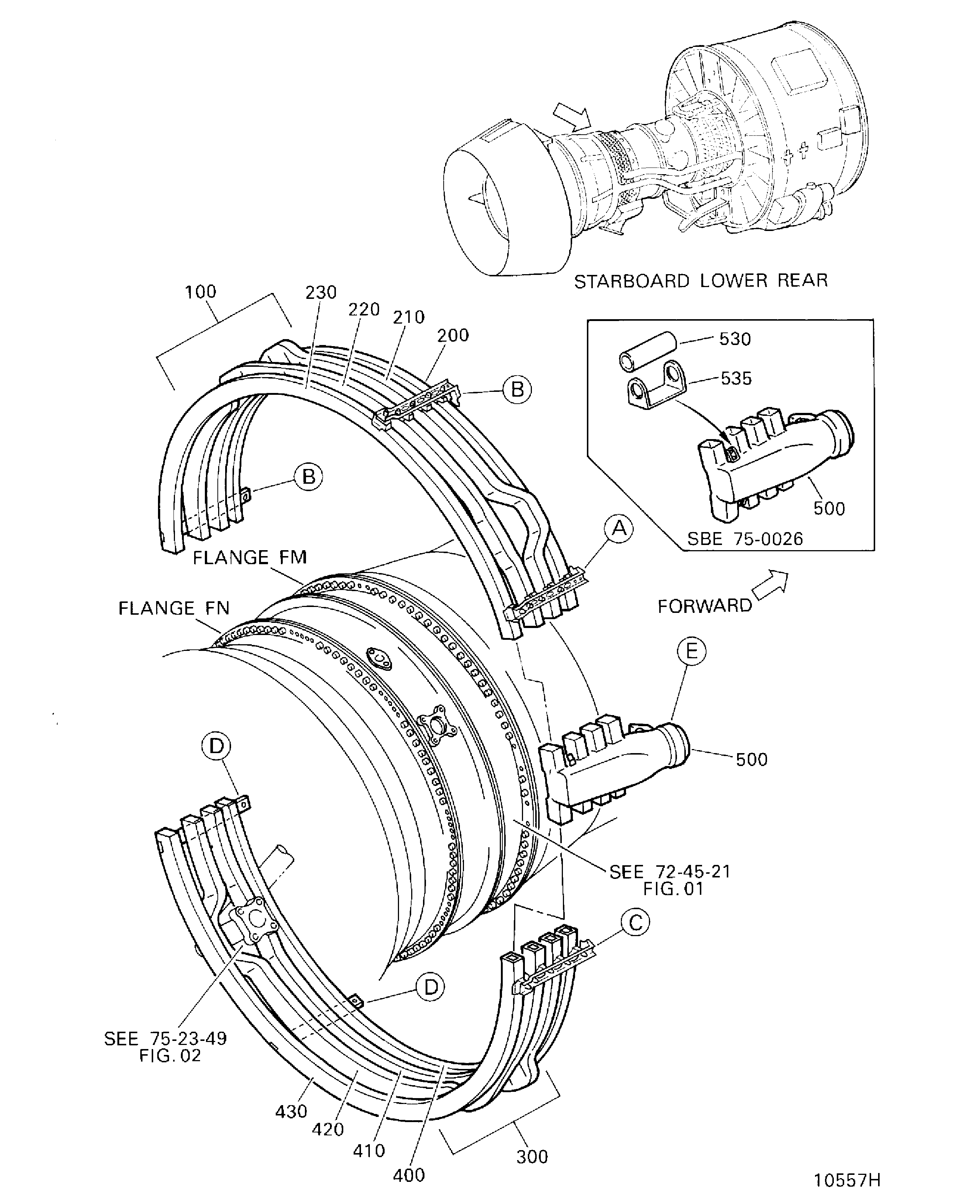 HP ACTIVE CLEARANCE CONTROL MANIFOLD