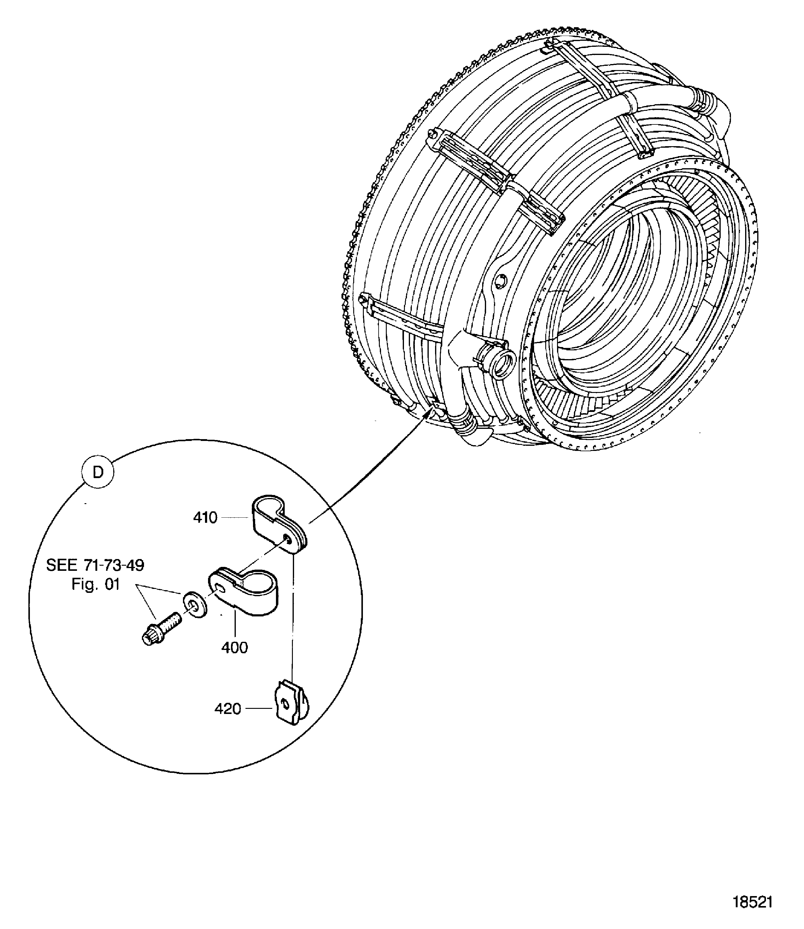 DUCT ASSY COOLING AIR LPT
