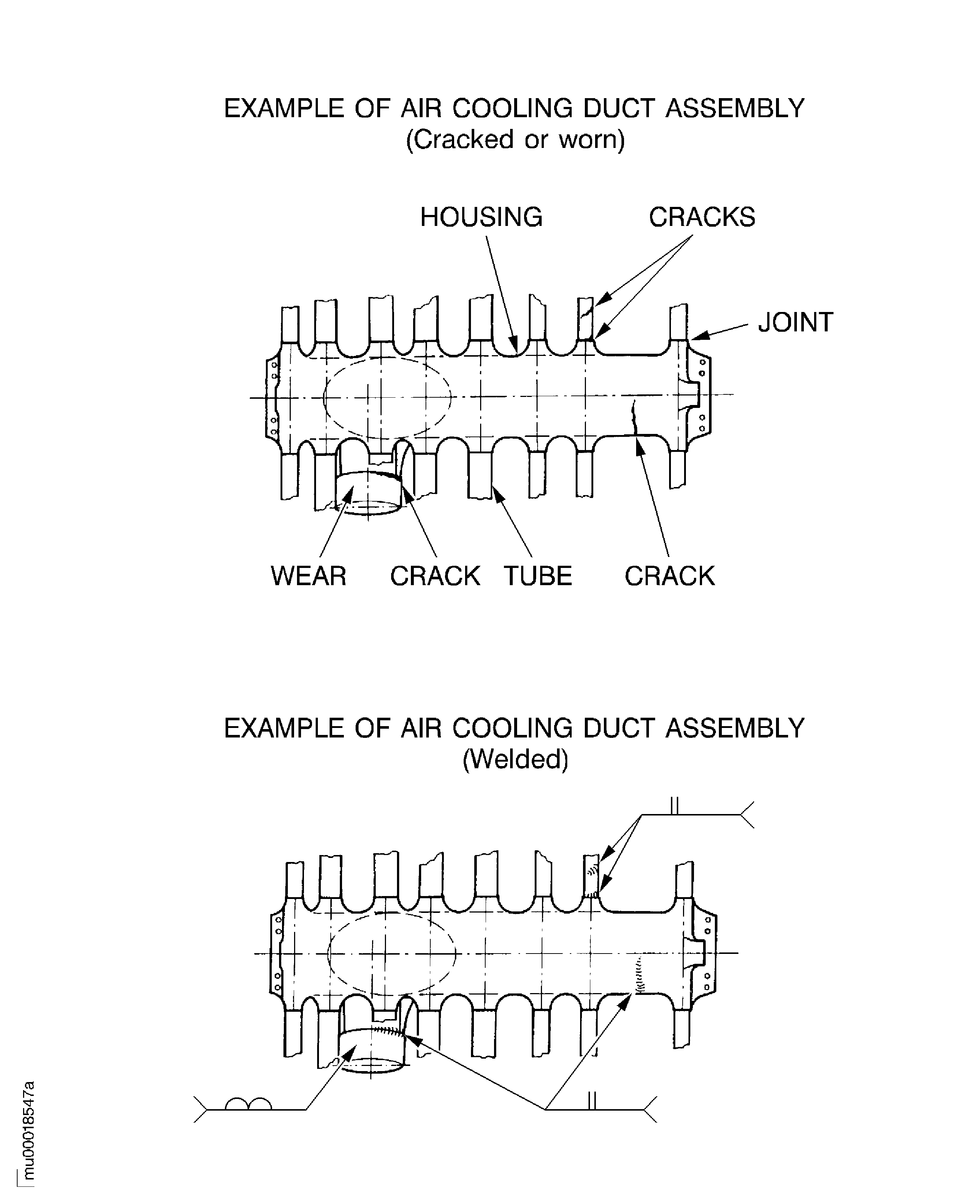Weld Repair of the Upper and Lower Air Cooling Duct Assemblies