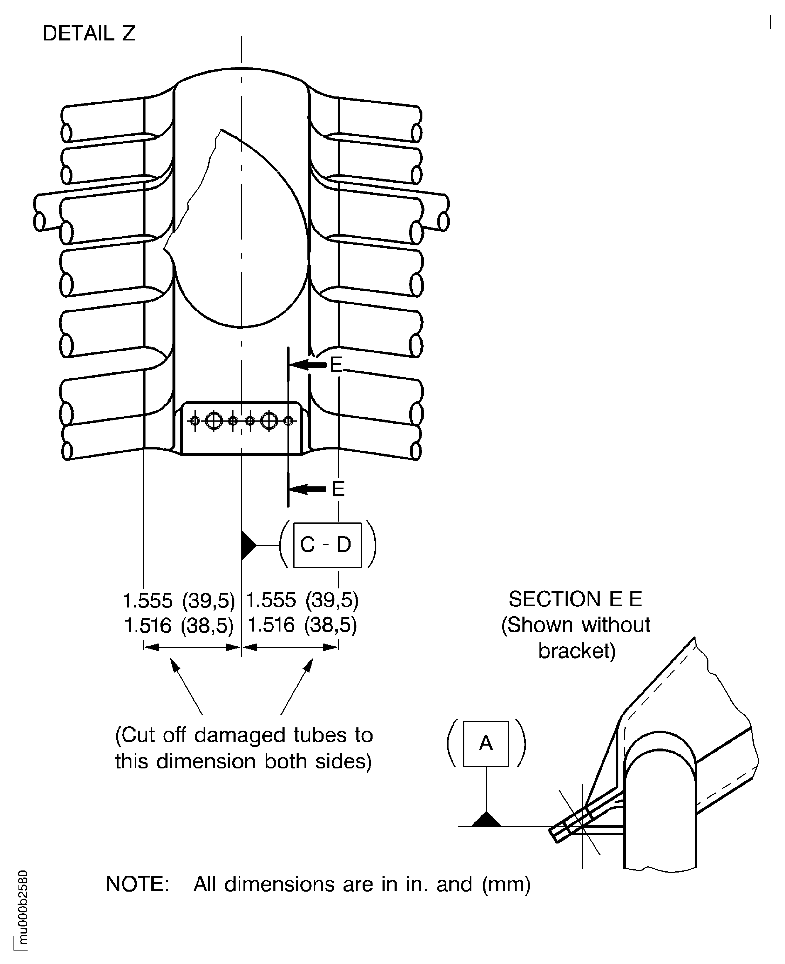 Lower Air Cool Duct, Assembly - Replacement Of Tubes
