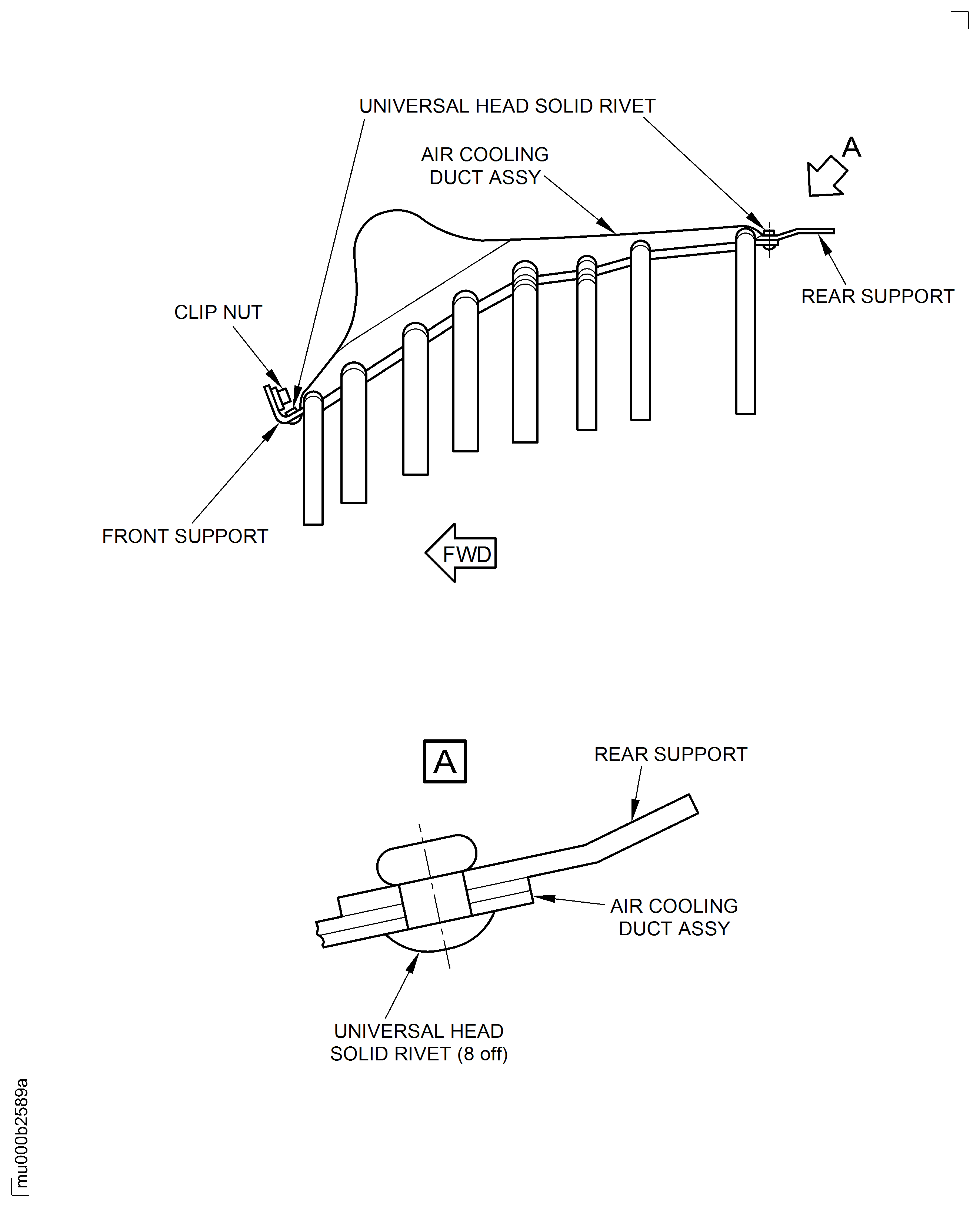 Repair the Upper and Lower Air Cooling Duct Assemblies