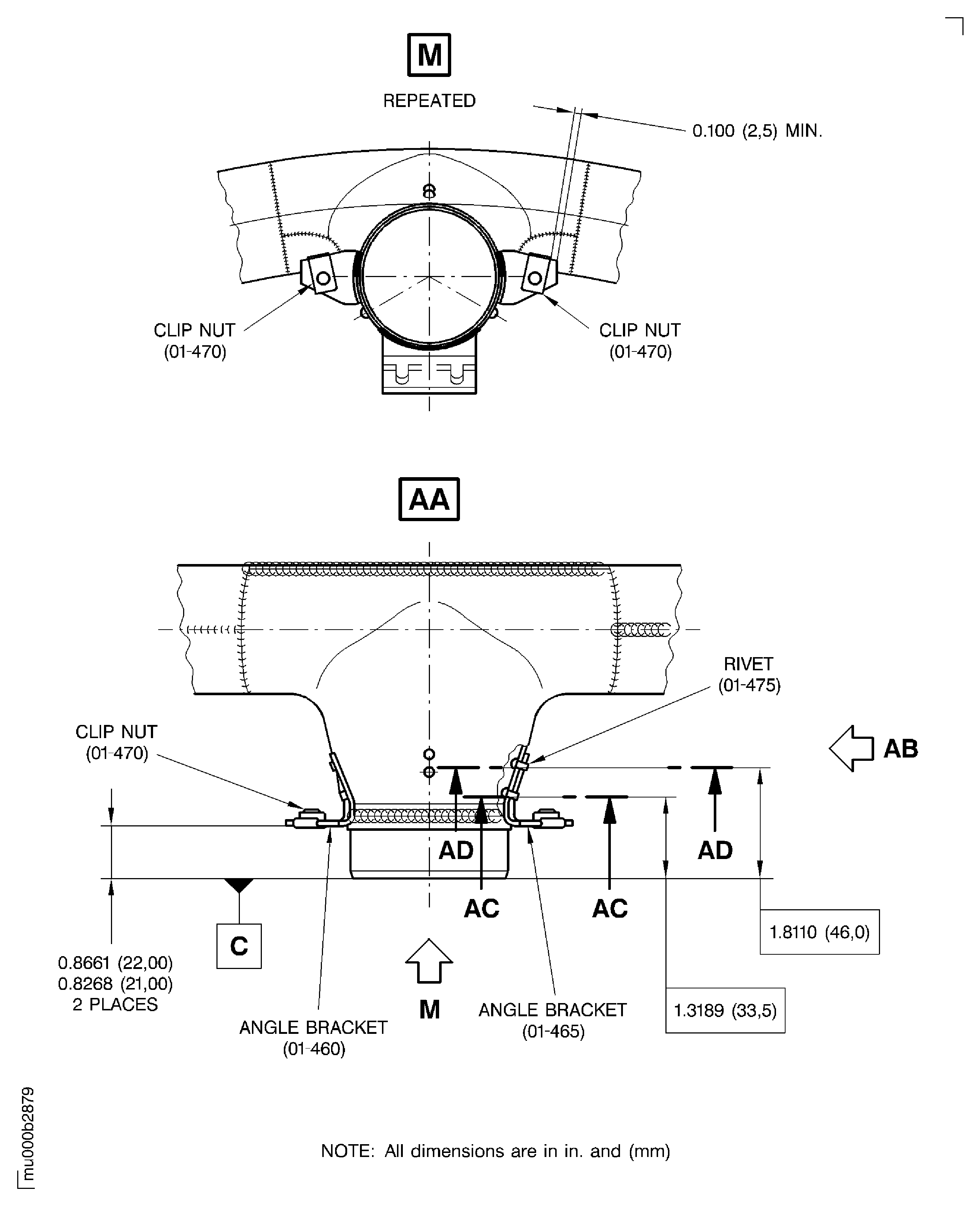 Connector Tube - Replace Rivets or Angle Brackets