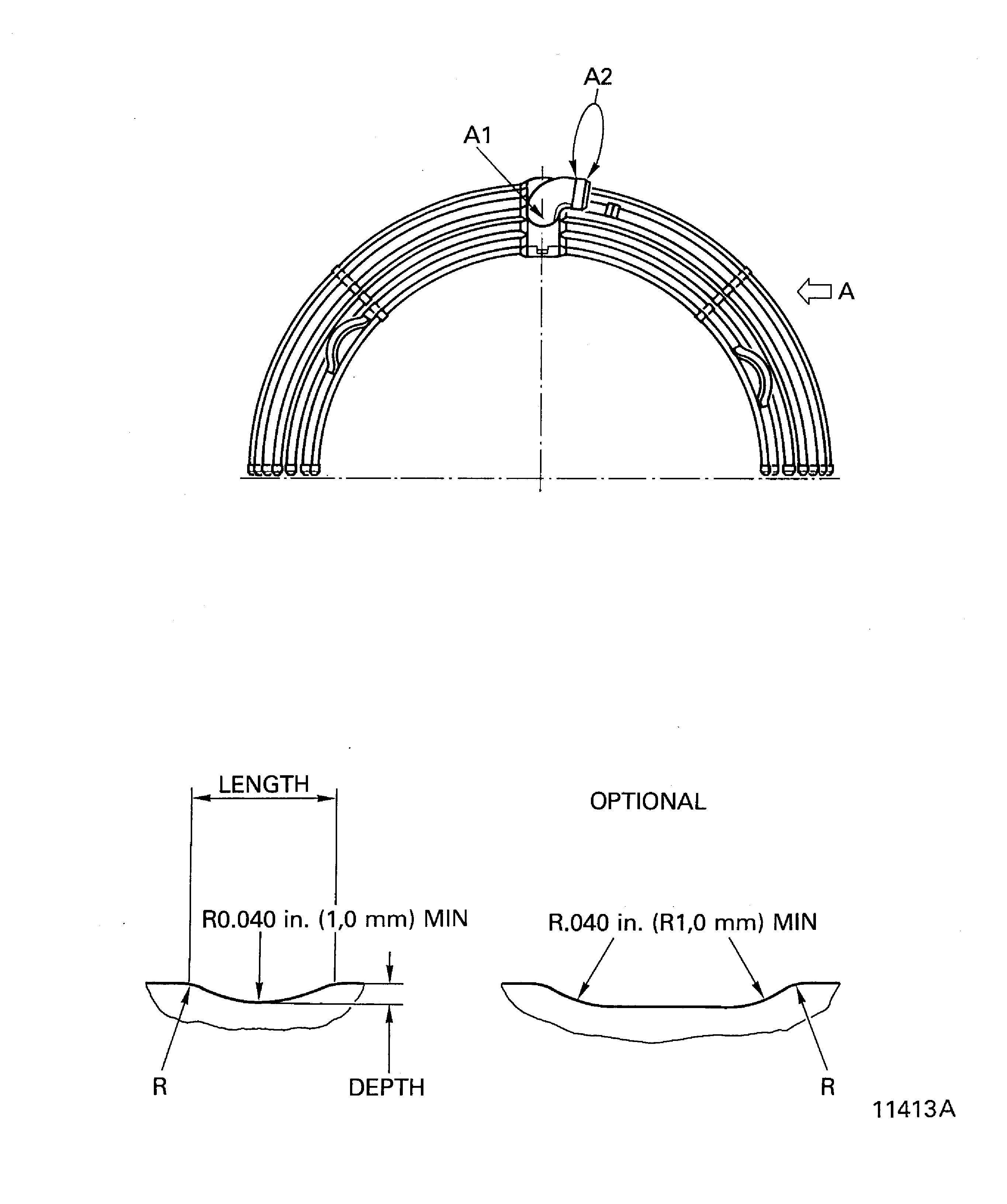 Blend Repair of the Air Cooling Duct