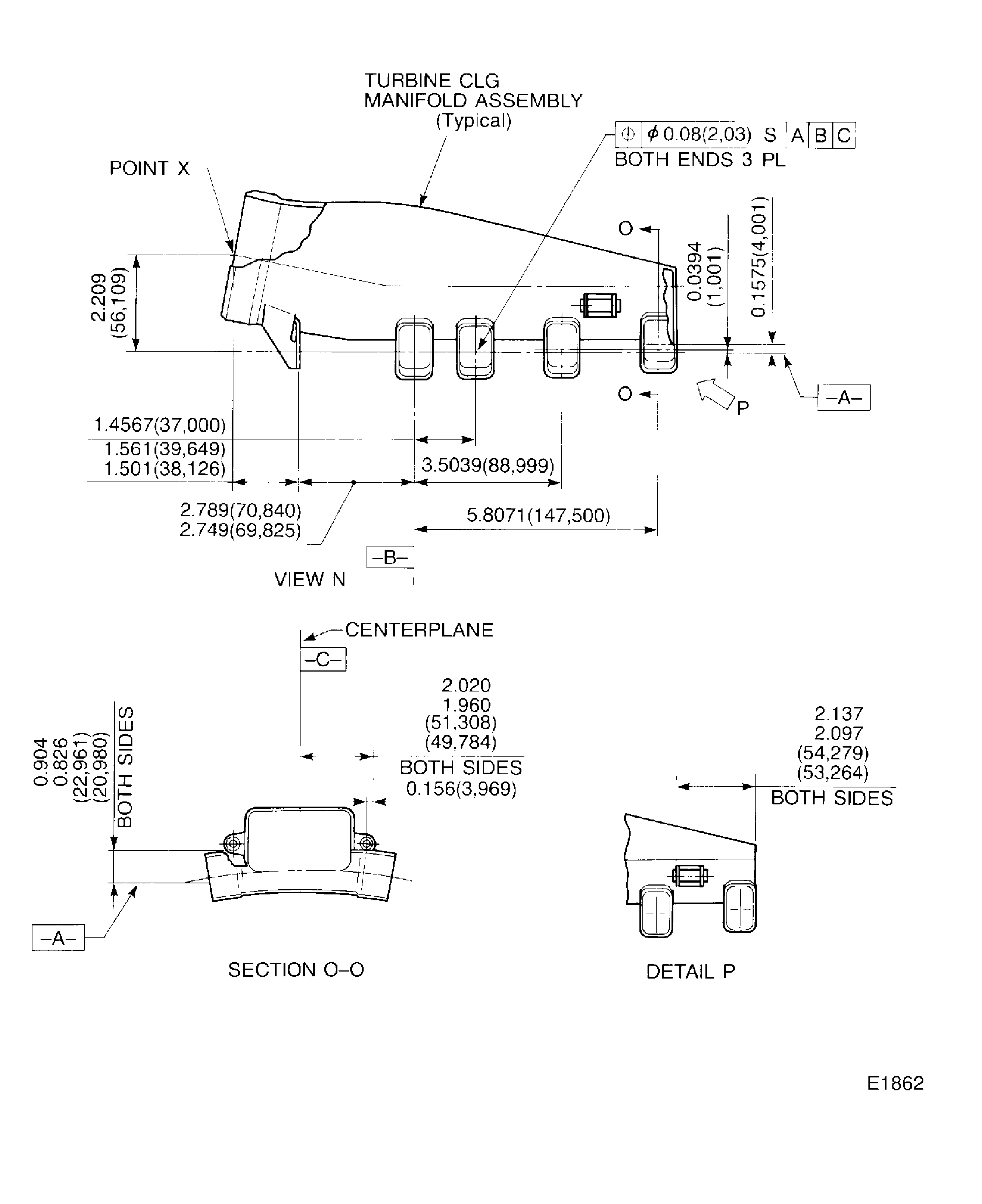 Re-shape the Turbine Cooling Manifold Assembly