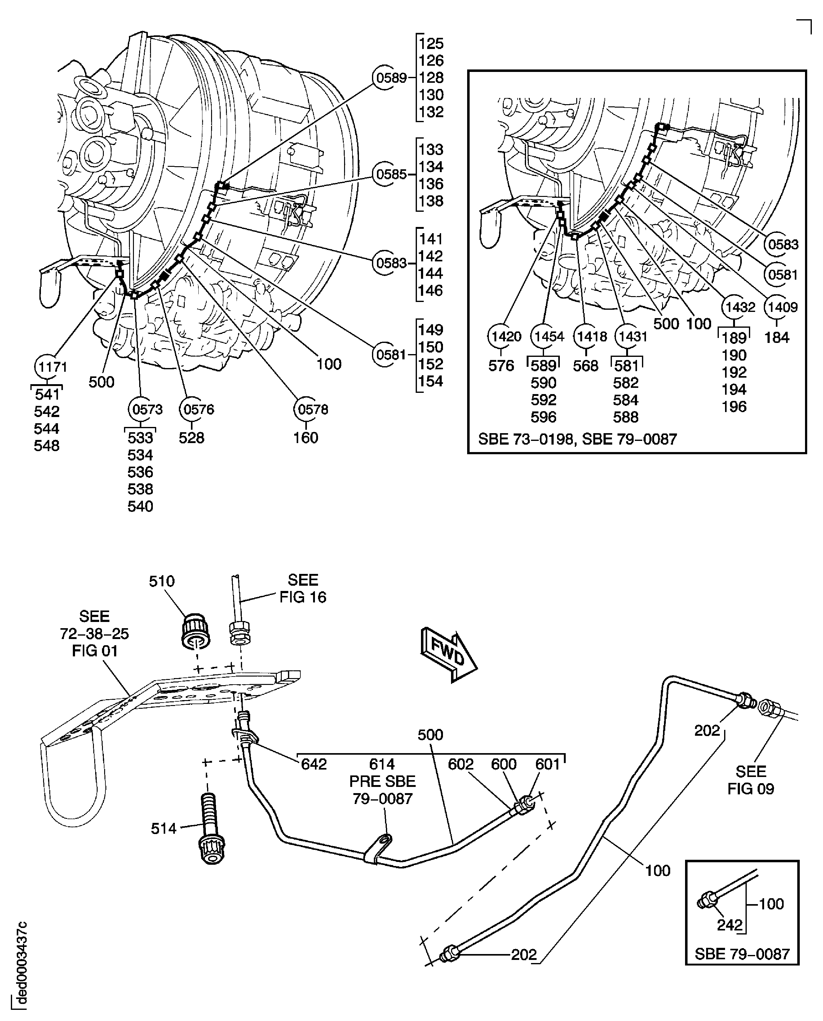 AIR-HPC BLEED CONTROL TUBES