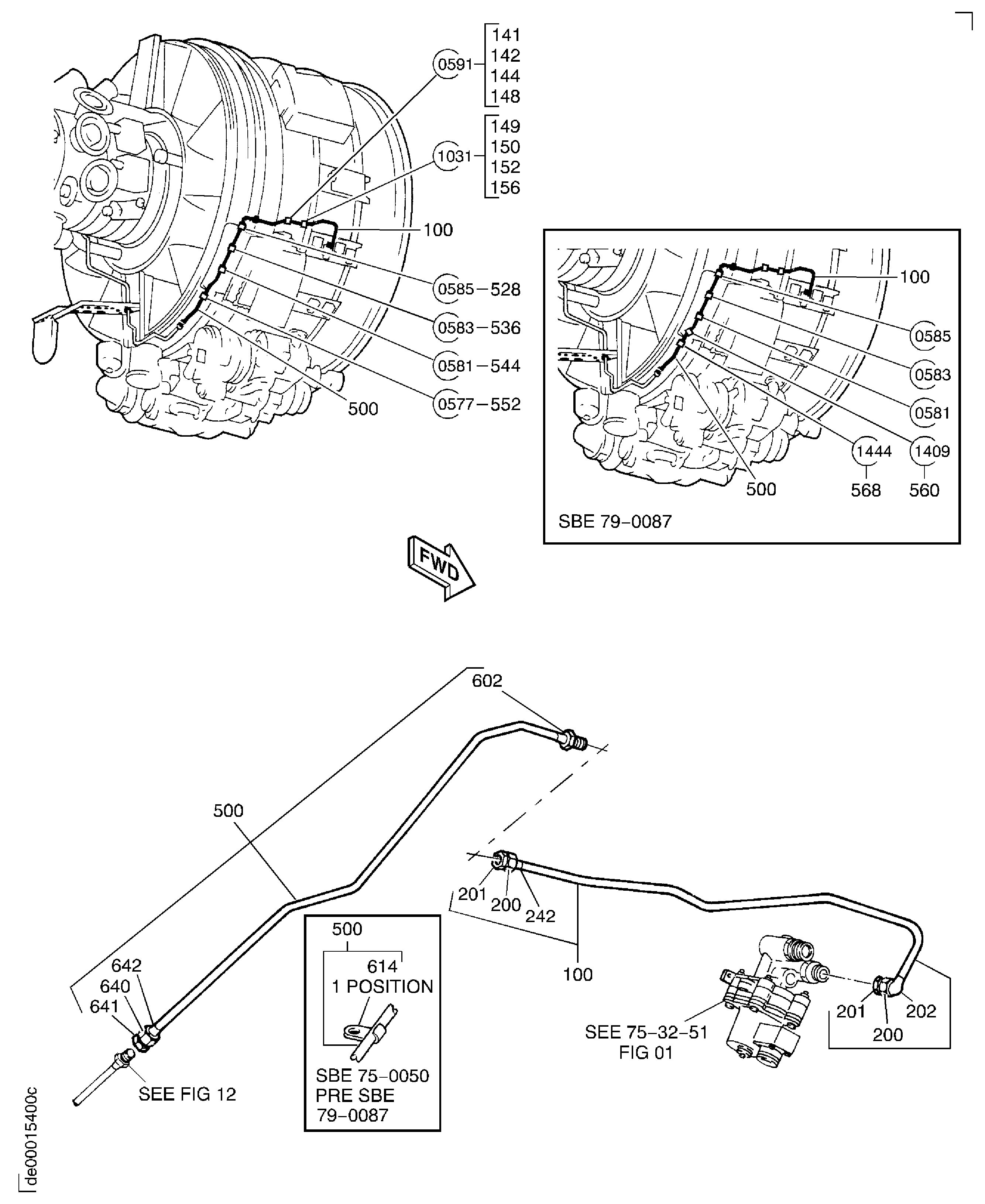 AIR-HPC BLEED CONTROL TUBES