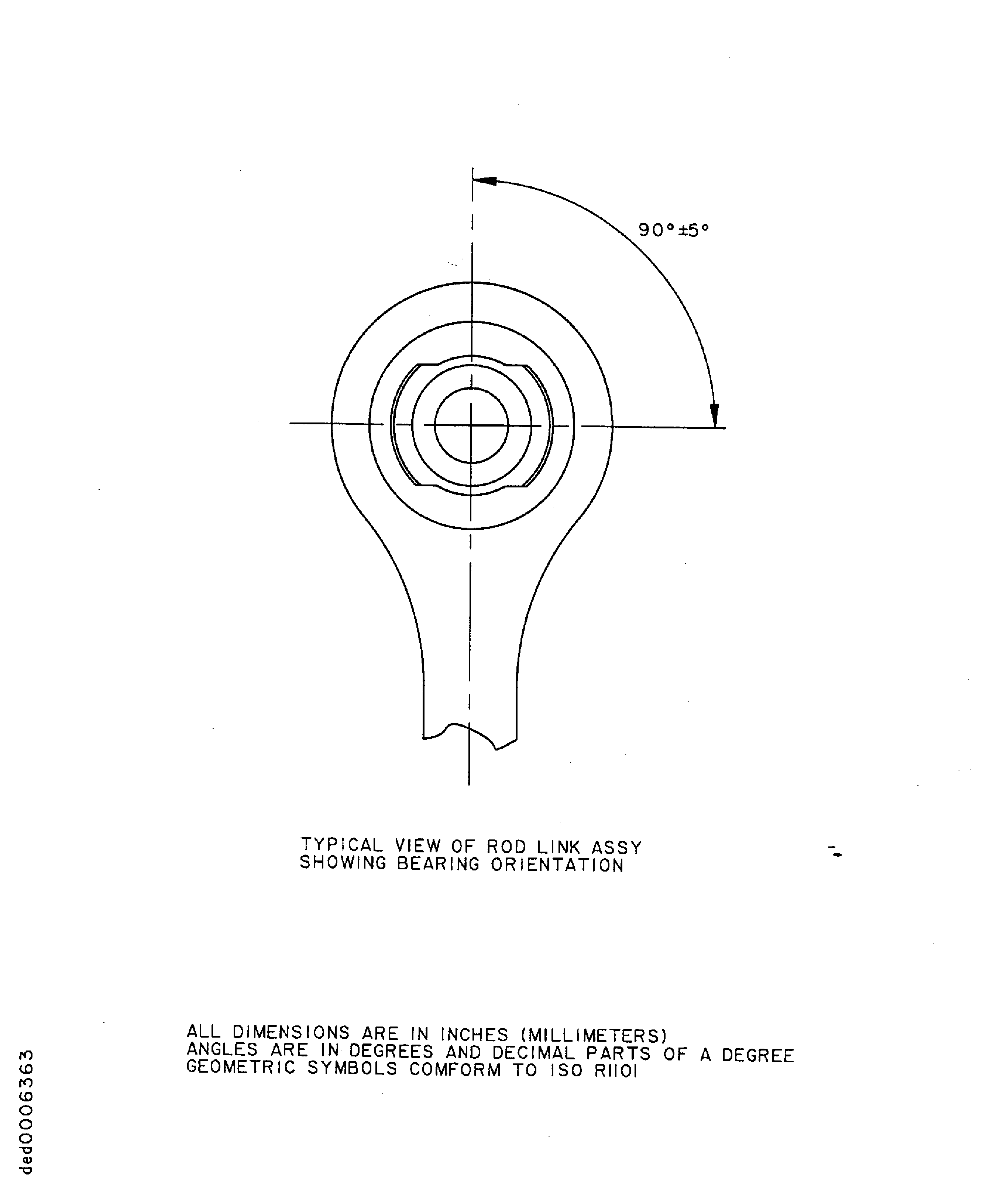 Typical View of the Rod Link Assembly Bearing Orientation - Assembly A