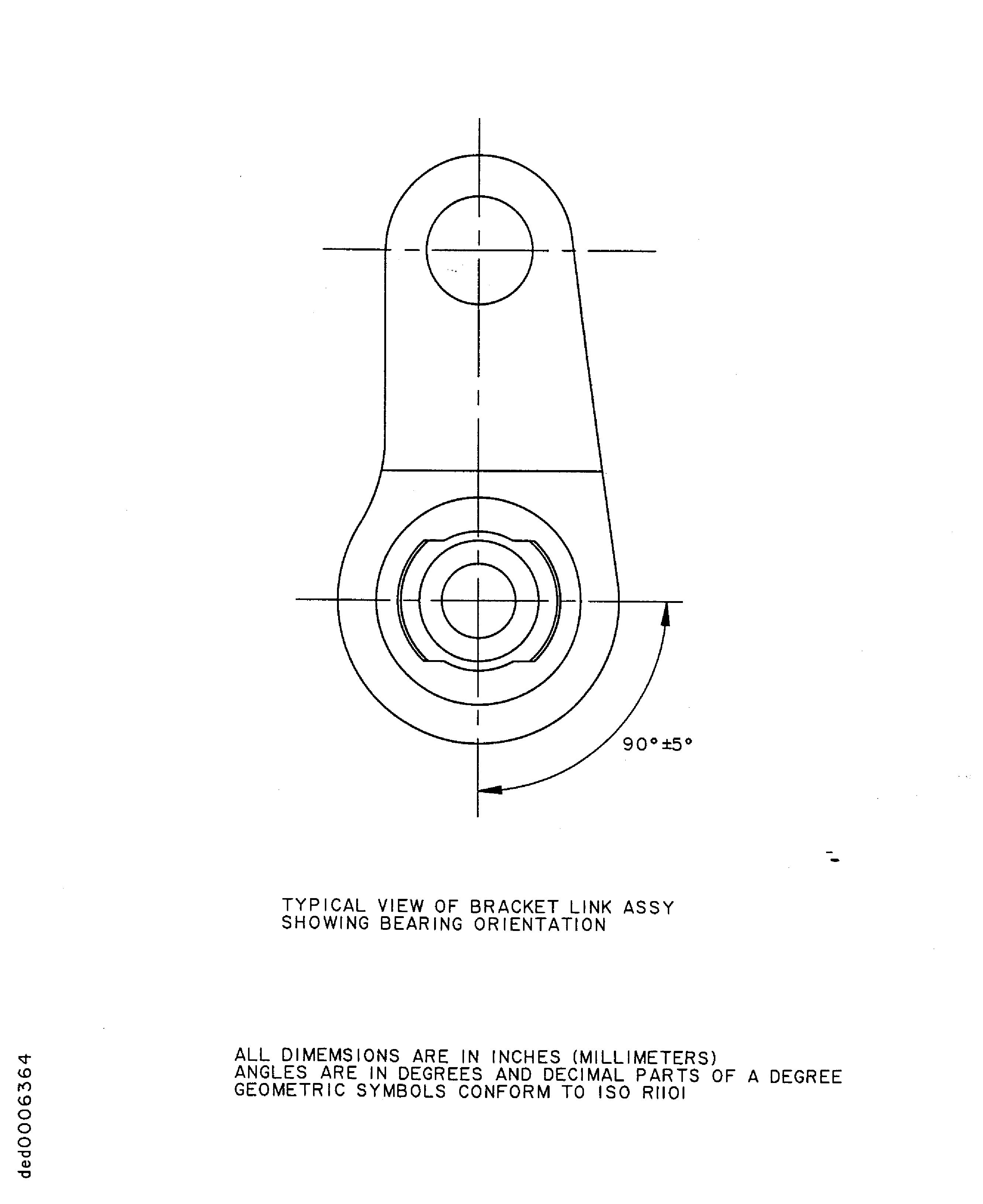 Typical View of the Rod Link Assembly Bearing Orientation - Assembly B