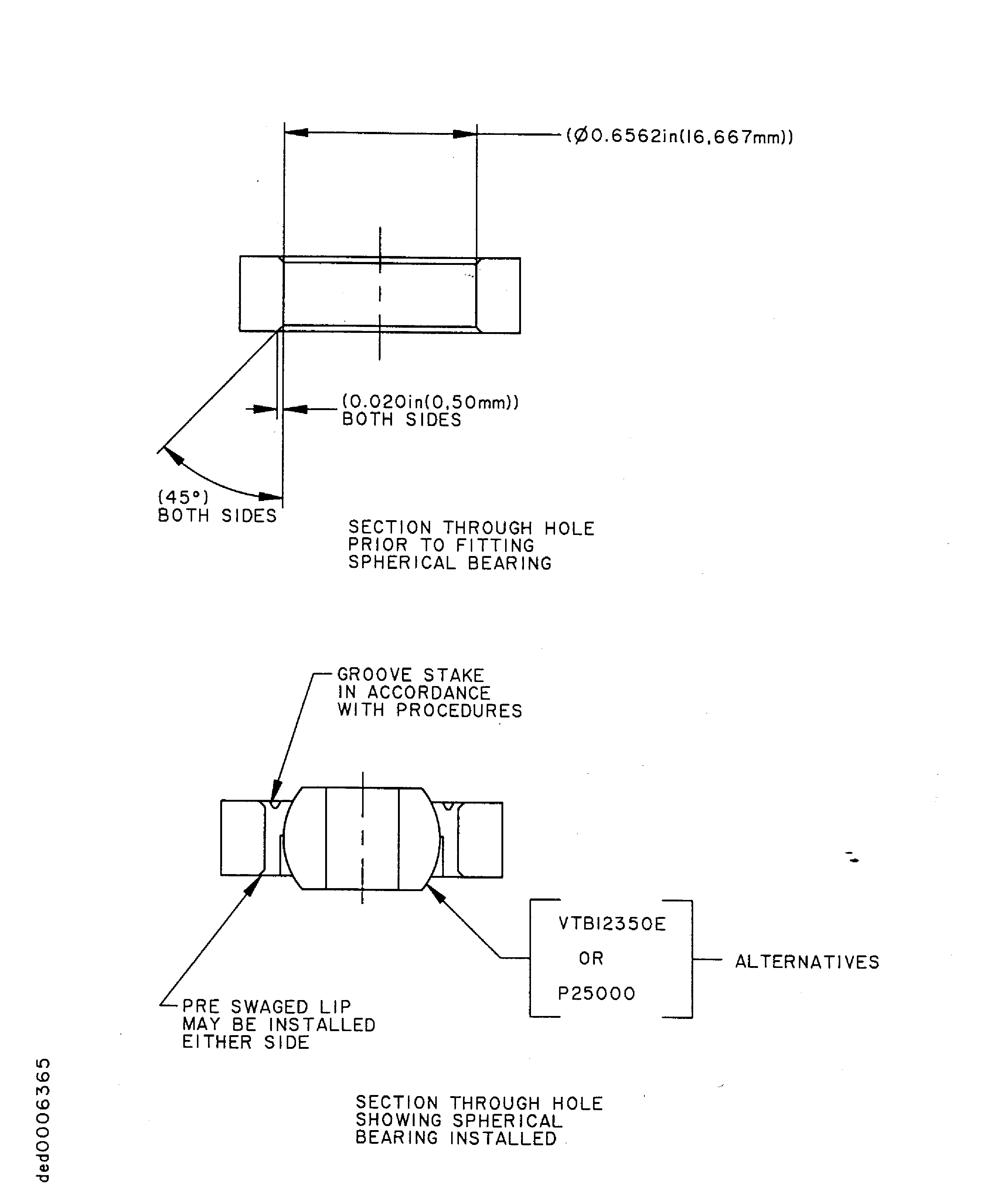 Installation Of Spherical Bearing In Assembly - Assembly A and B