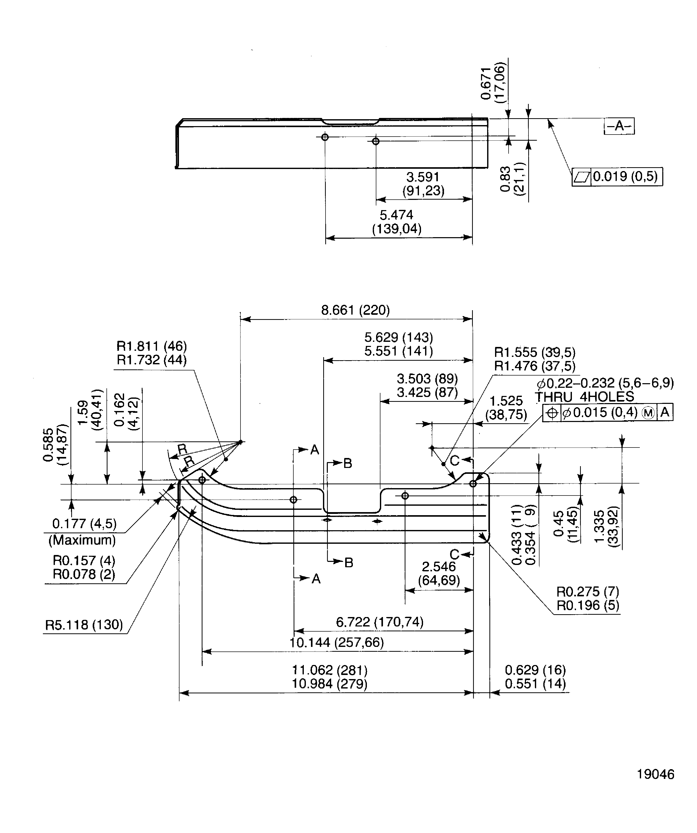 Dimension of the Heat Shield
