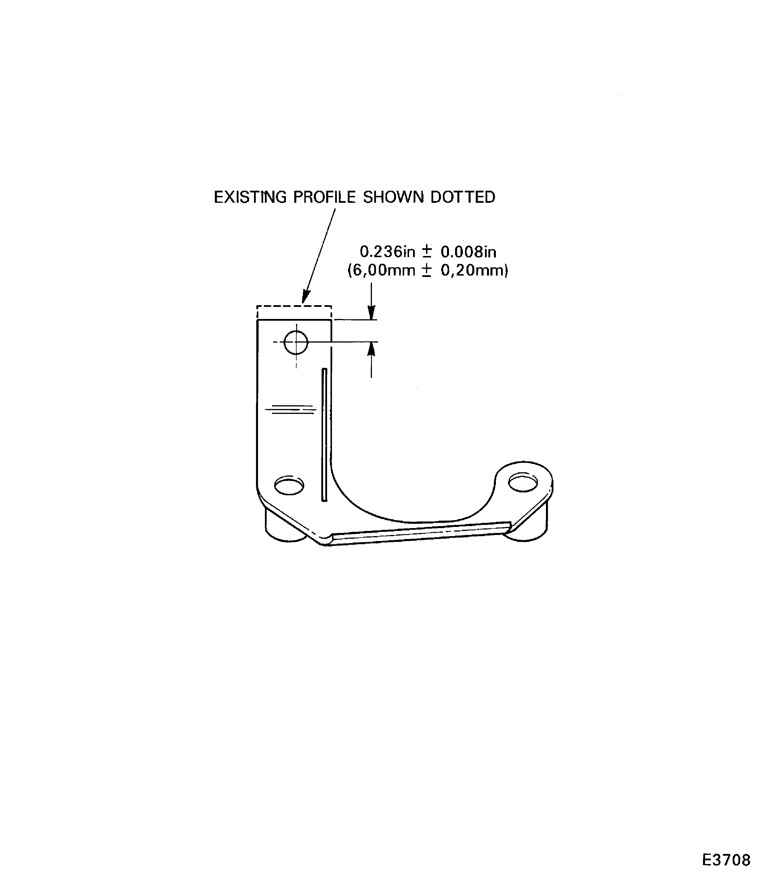 View Showing Rework of Existing Bracket