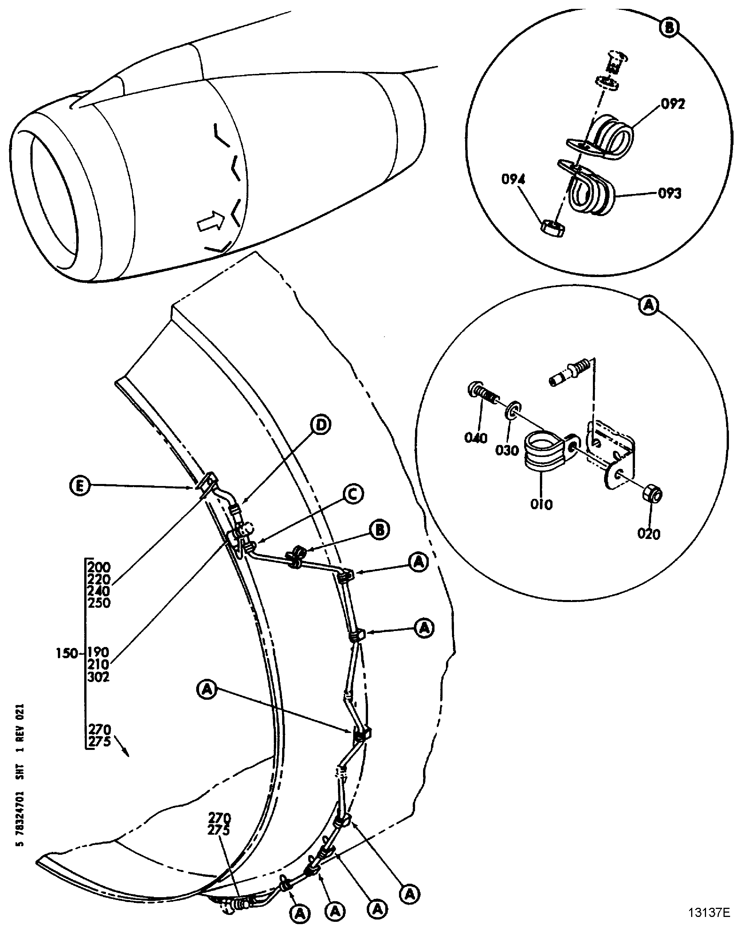 C DUCT ELECTRICAL INSTL LH SIDE