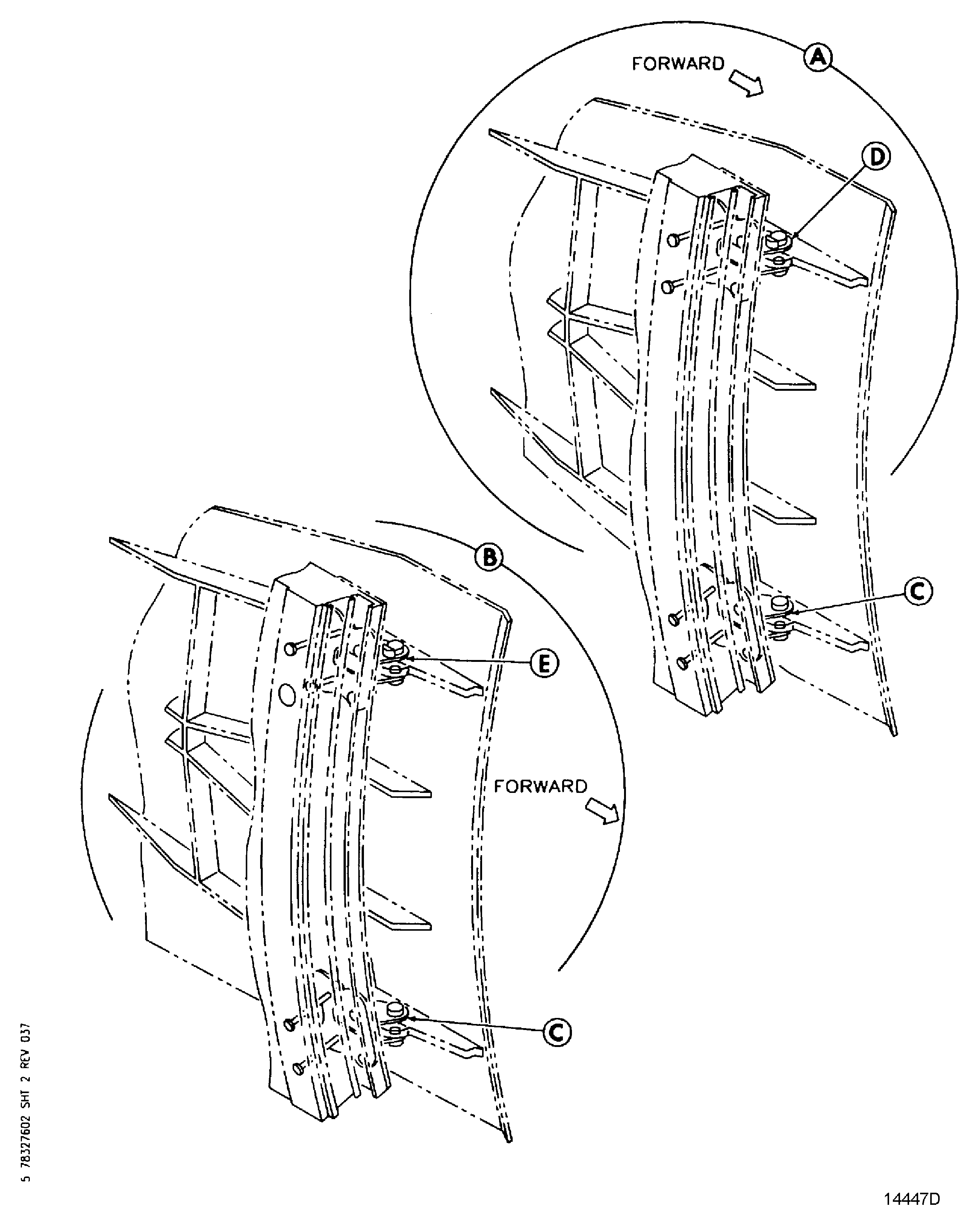 RIGHT TRANSLATING COWL EXHAUST