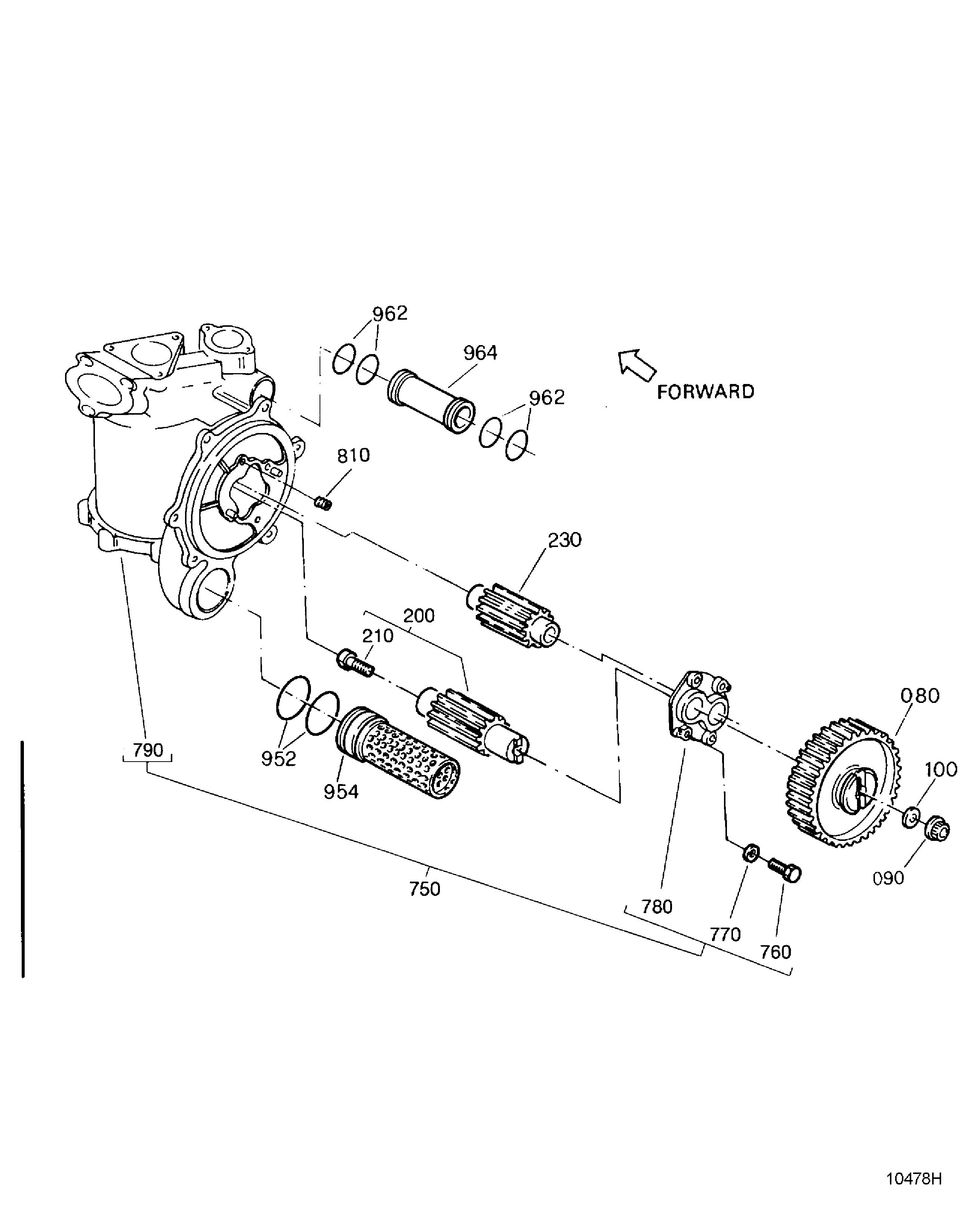 PRESSURE OIL PUMP/FILTER HOUSING