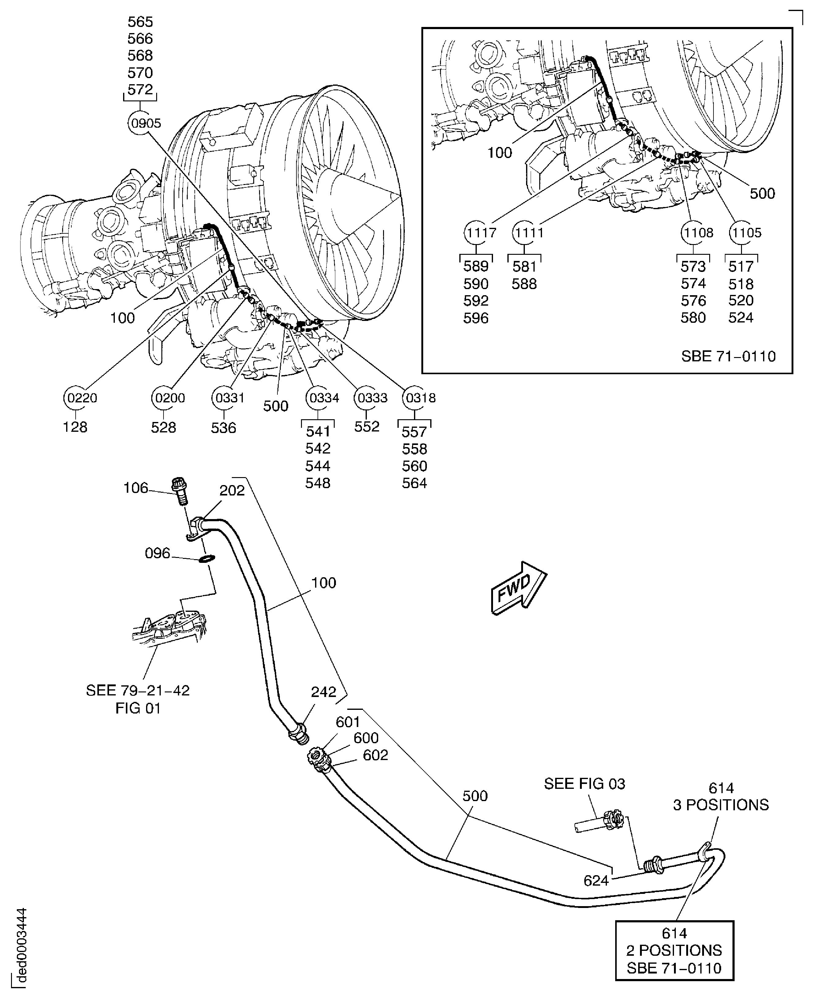 PRESSURE OIL TUBES ENGINE