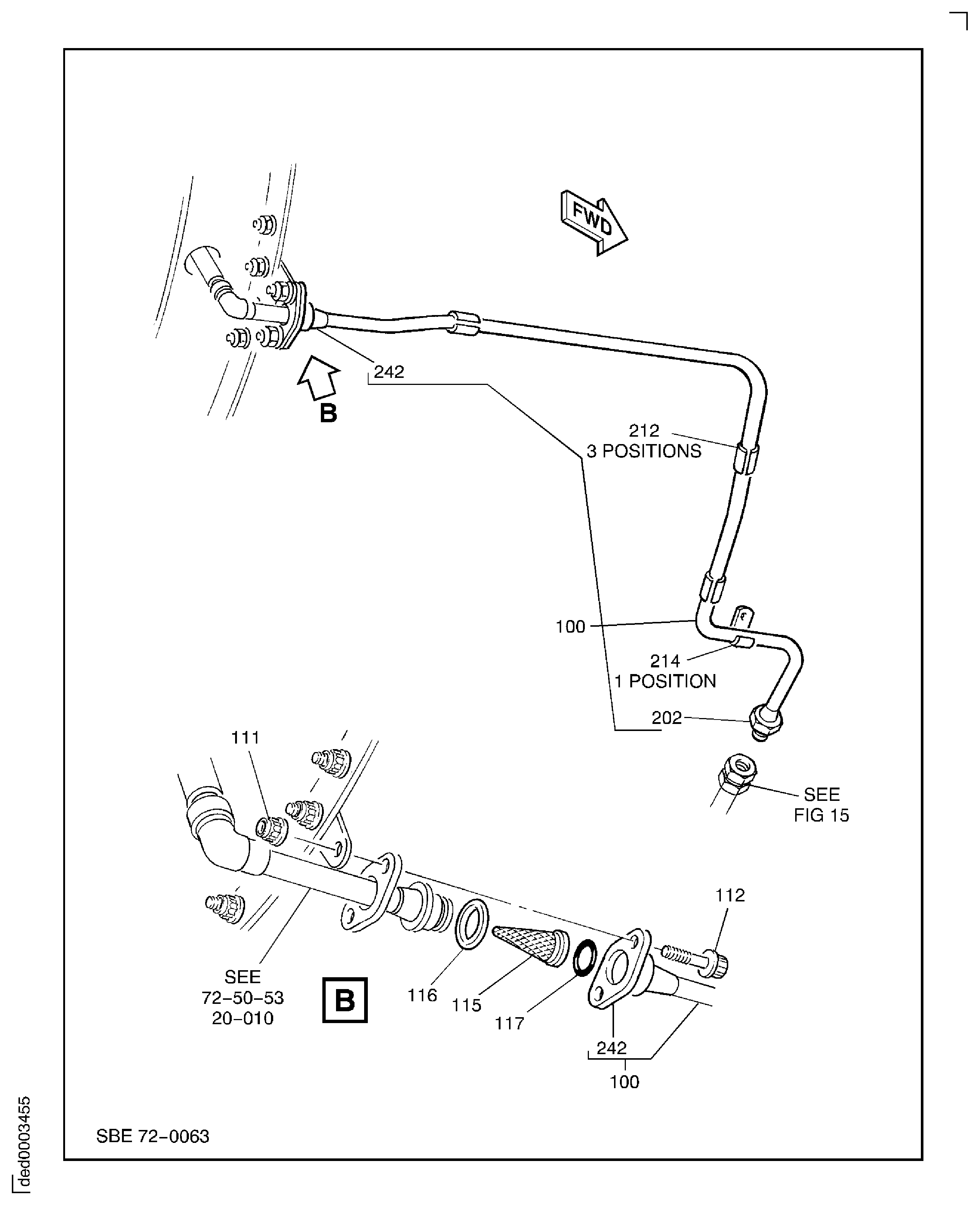 PRESSURE OIL TUBES ENGINE