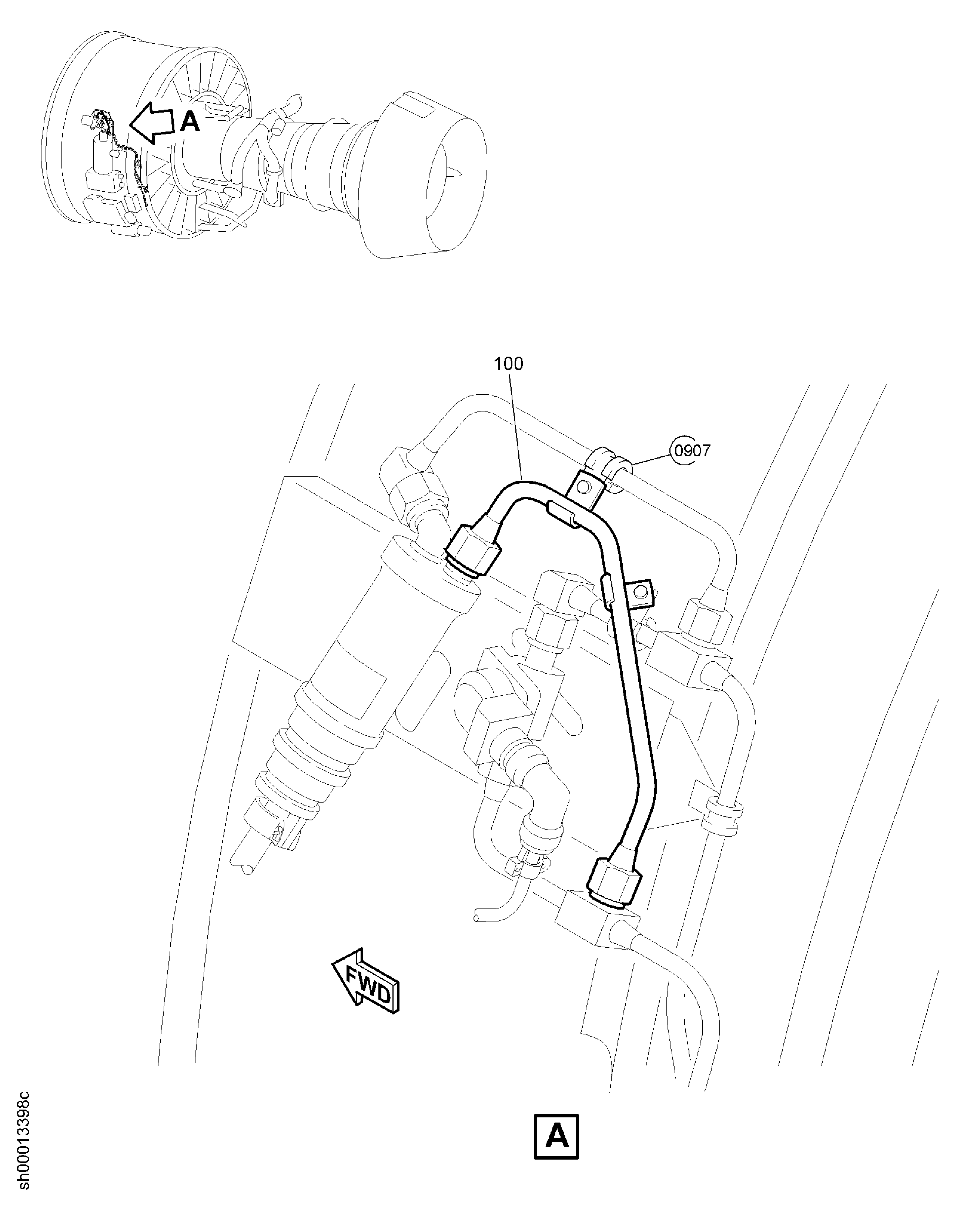 PRESSURE OIL TUBES-ENGINE
