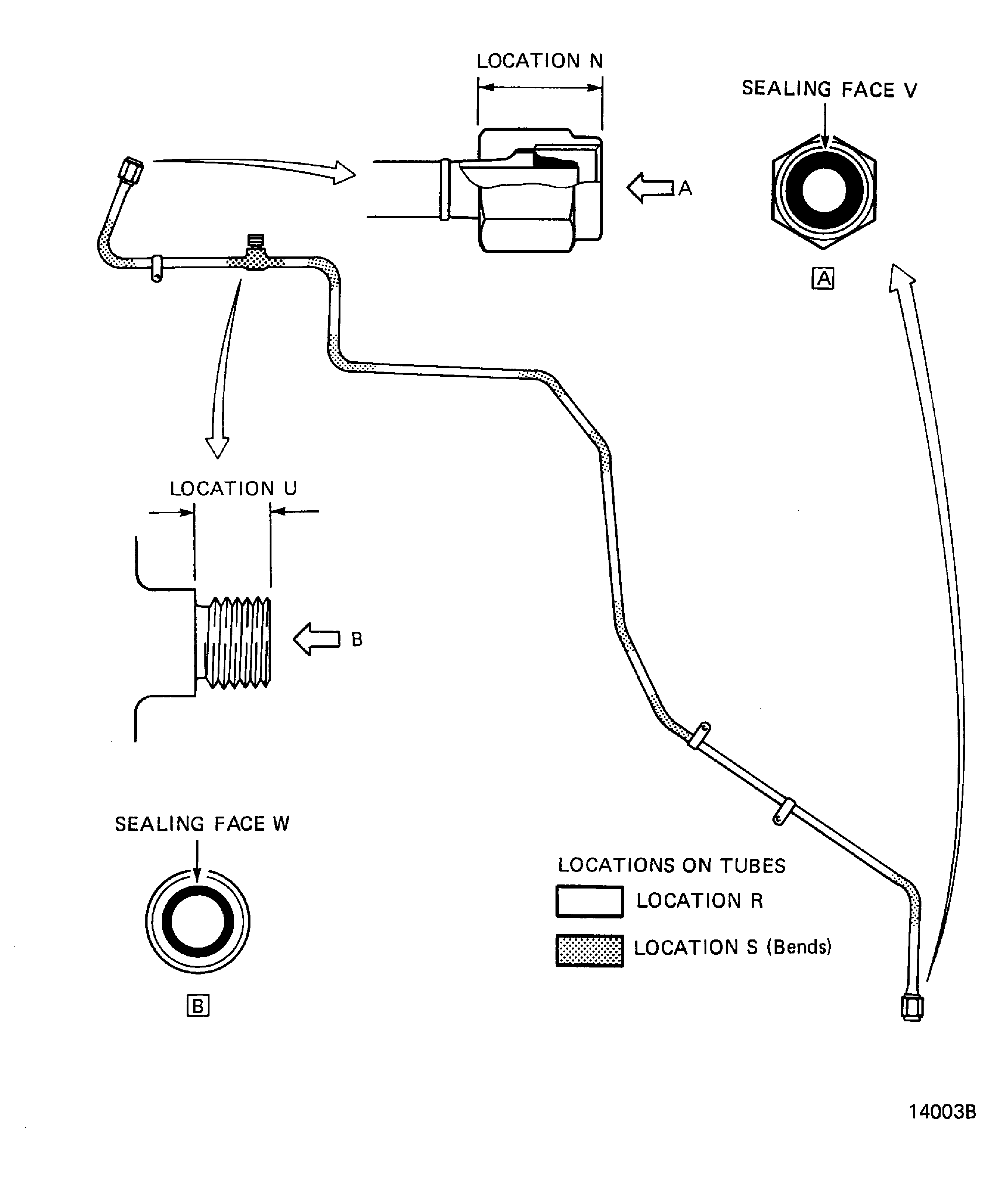 Pressure Oil Tube (17-500) Inspection Locations