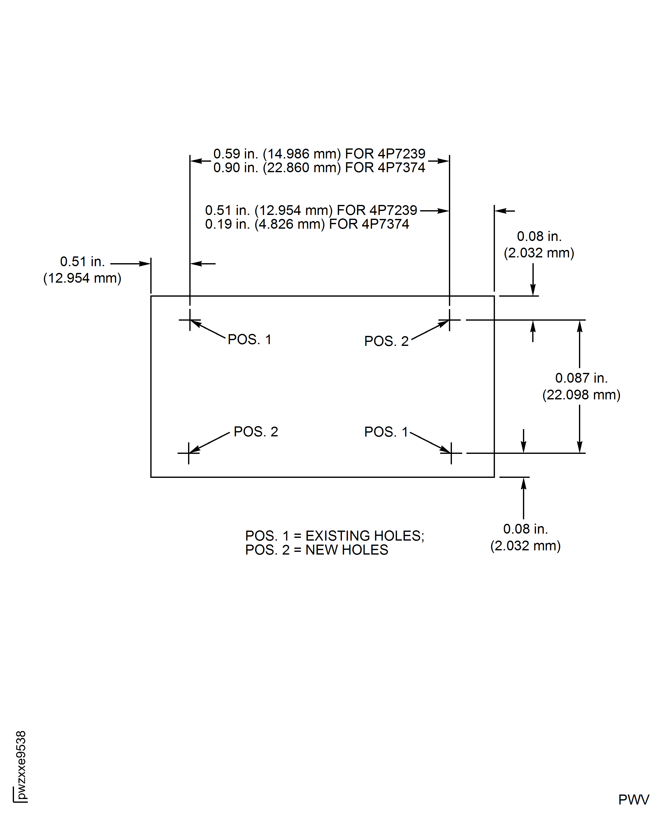 Drill Holes In The New Identification Plate