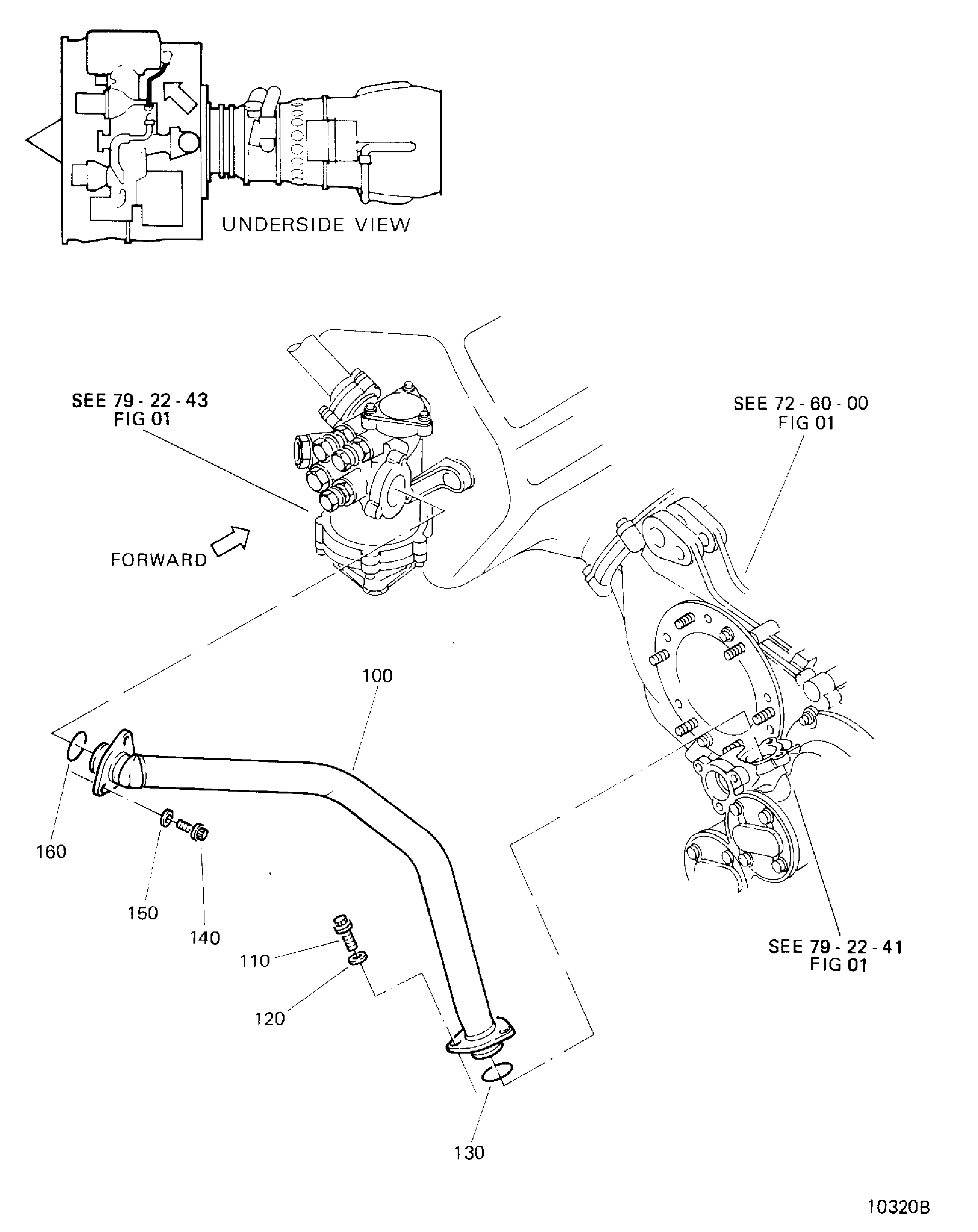 SCAVENGE OIL TUBES GEARBOX