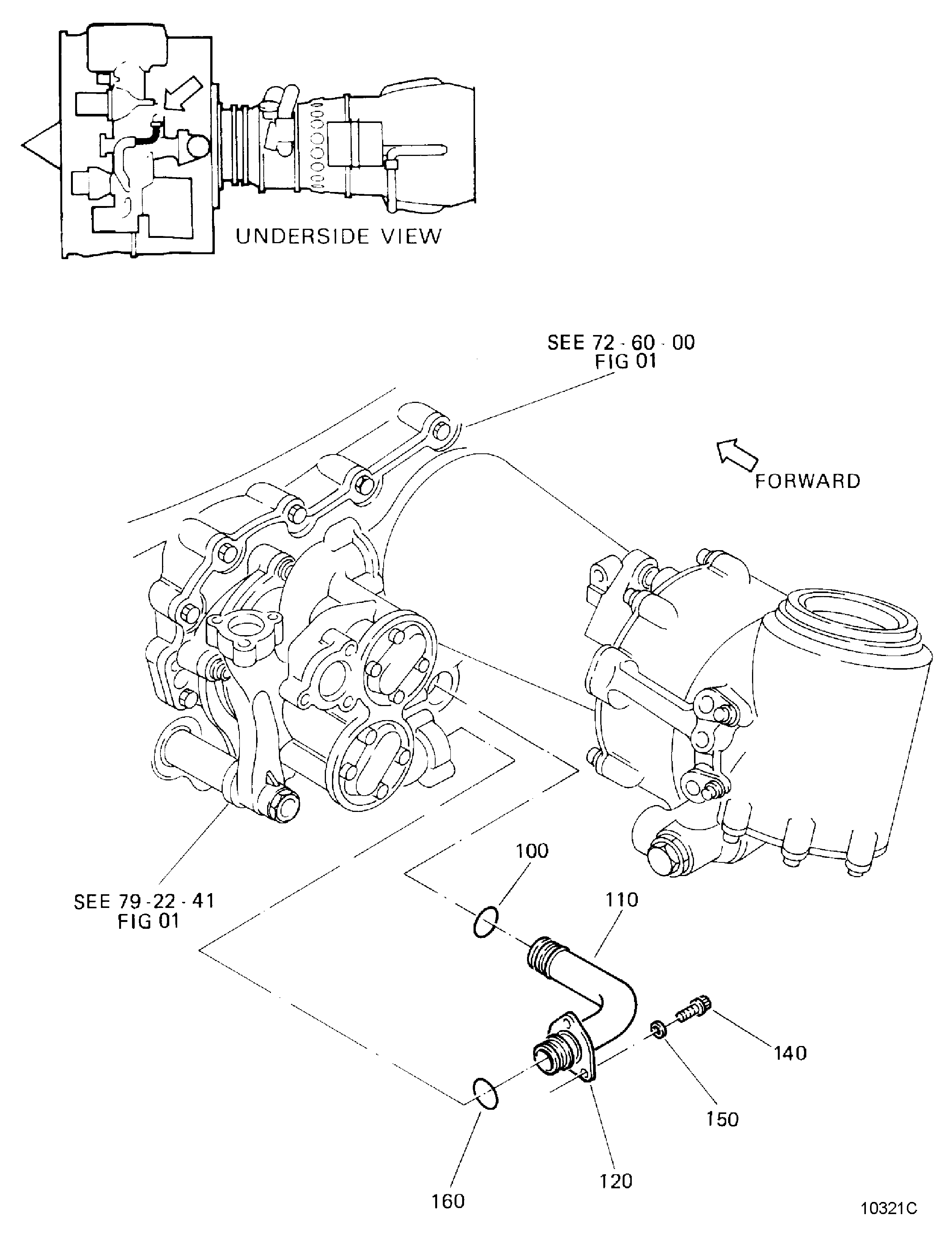 SCAVENGE OIL TUBES GEARBOX