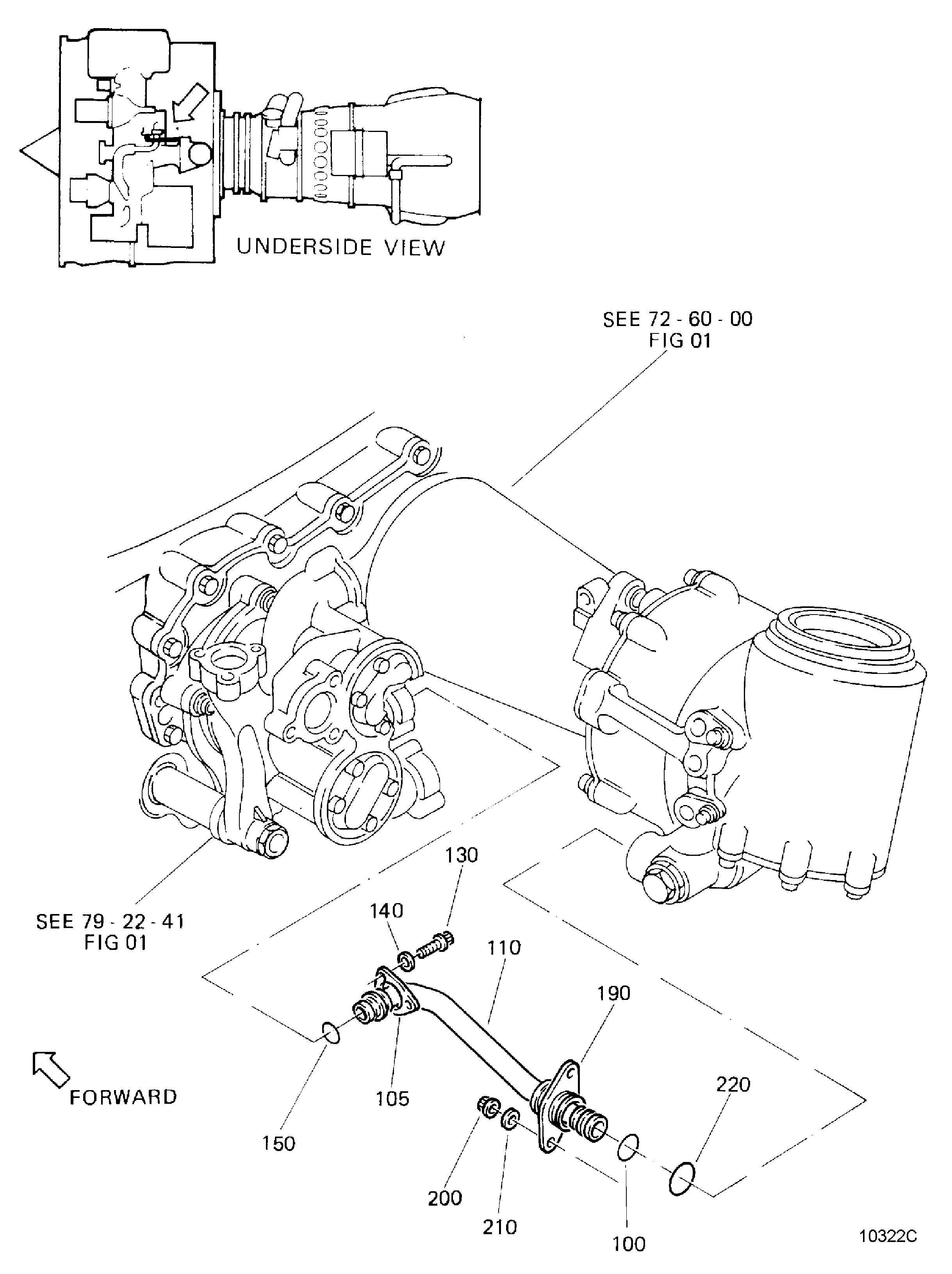 SCAVENGE OIL TUBES GEARBOX