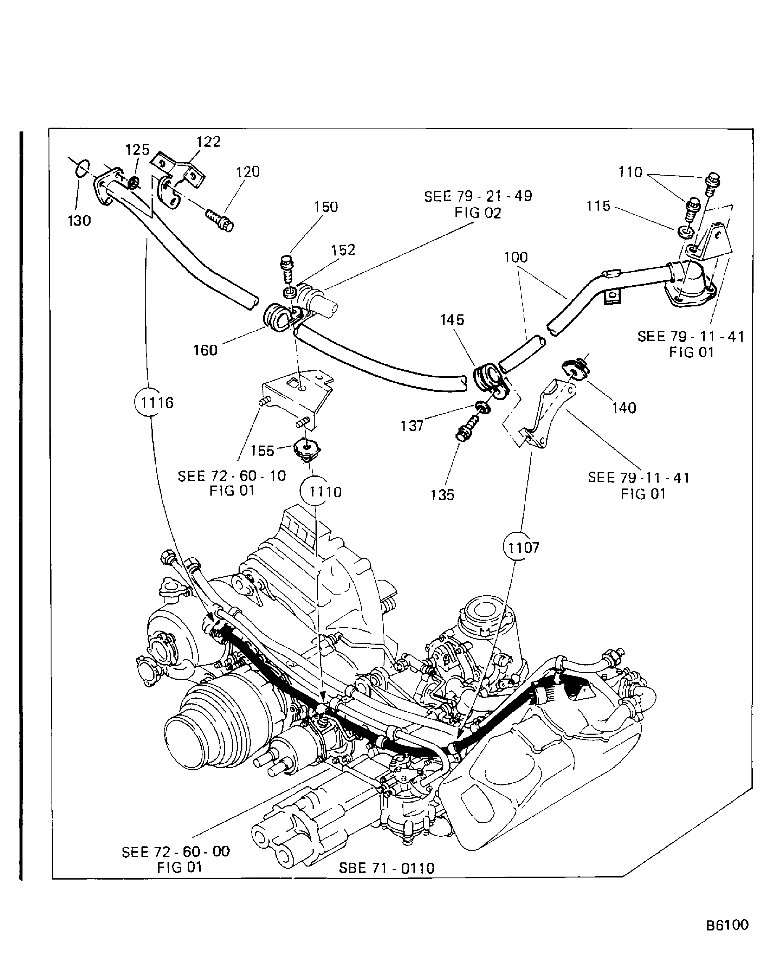 SCAVENGE OIL TUBES GEARBOX