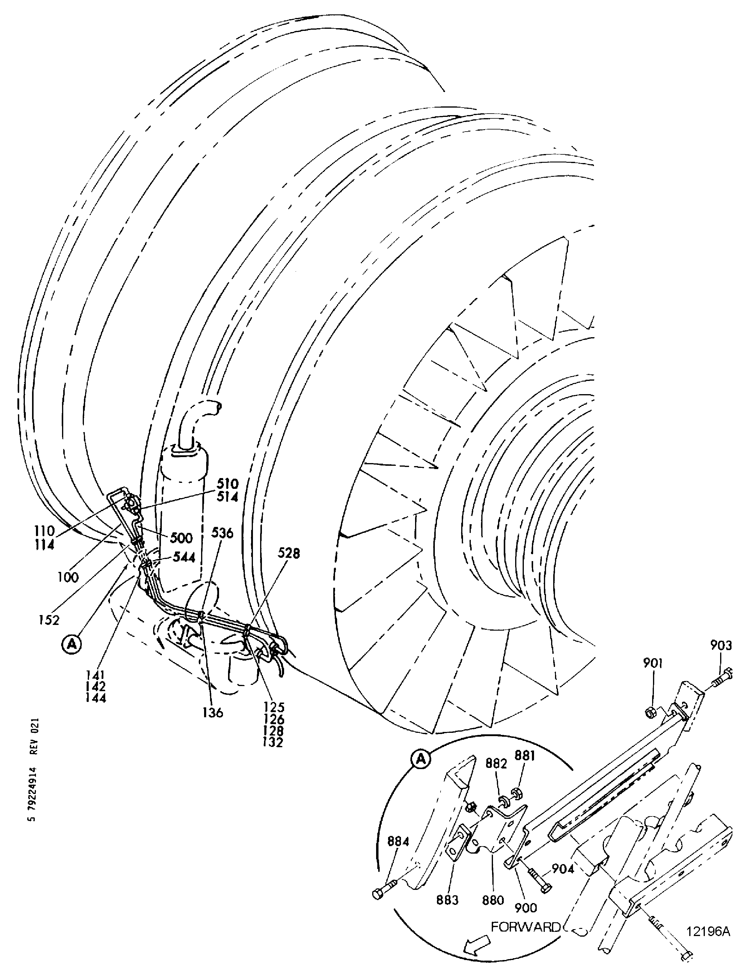 SCAVENGE OIL TUBES ENGINE