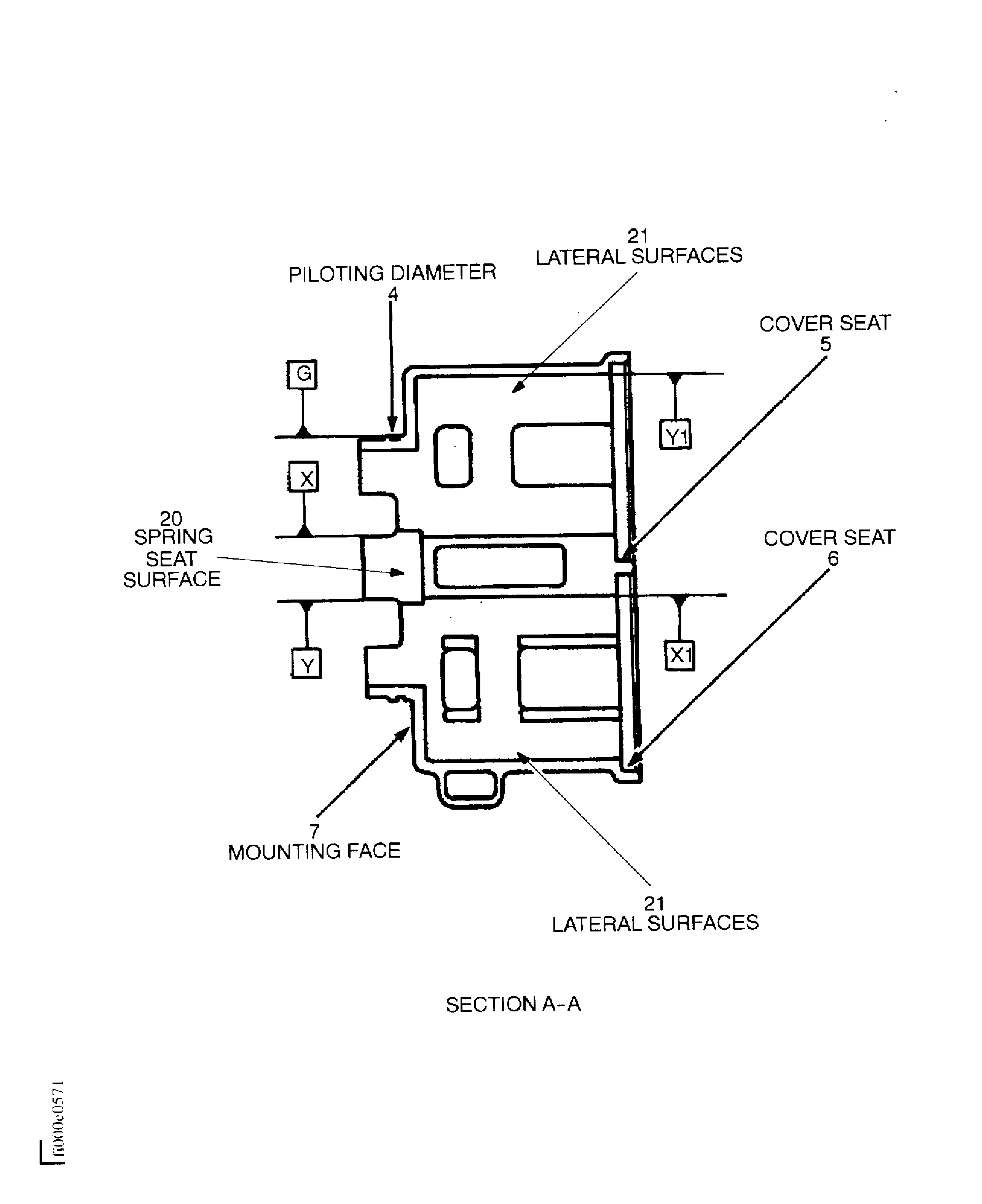 Locations on the Oil Pump Casing Assembly